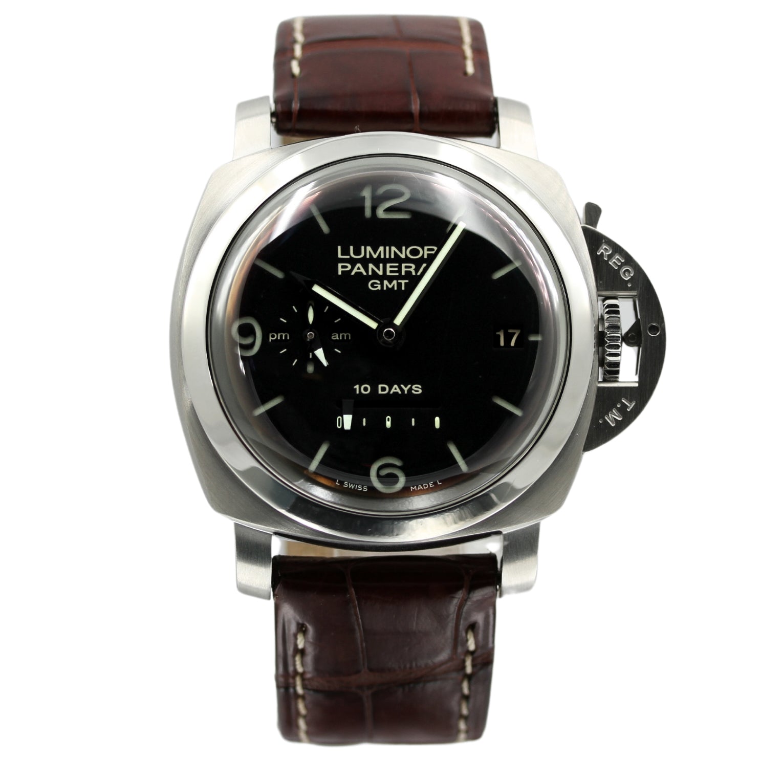 Panerai Luminor 1950 10 Days GMT 44 mm, ONE out of 1000 pc, Ref. PAM00270, 2008, B+P - LUXUHRIA