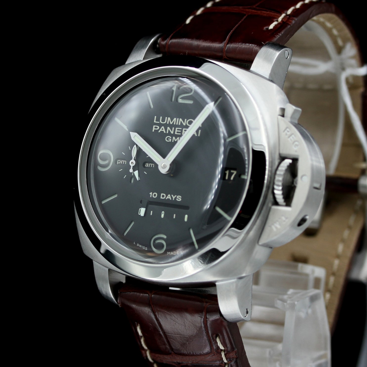 Panerai Luminor 1950 10 Days GMT 44 mm, ONE out of 1000 pc, Ref. PAM00270, 2008, B+P - LUXUHRIA