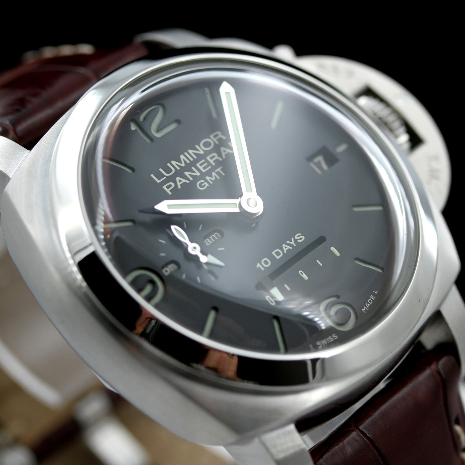 Panerai Luminor 1950 10 Days GMT 44 mm, ONE out of 1000 pc, Ref. PAM00270, 2008, B+P - LUXUHRIA