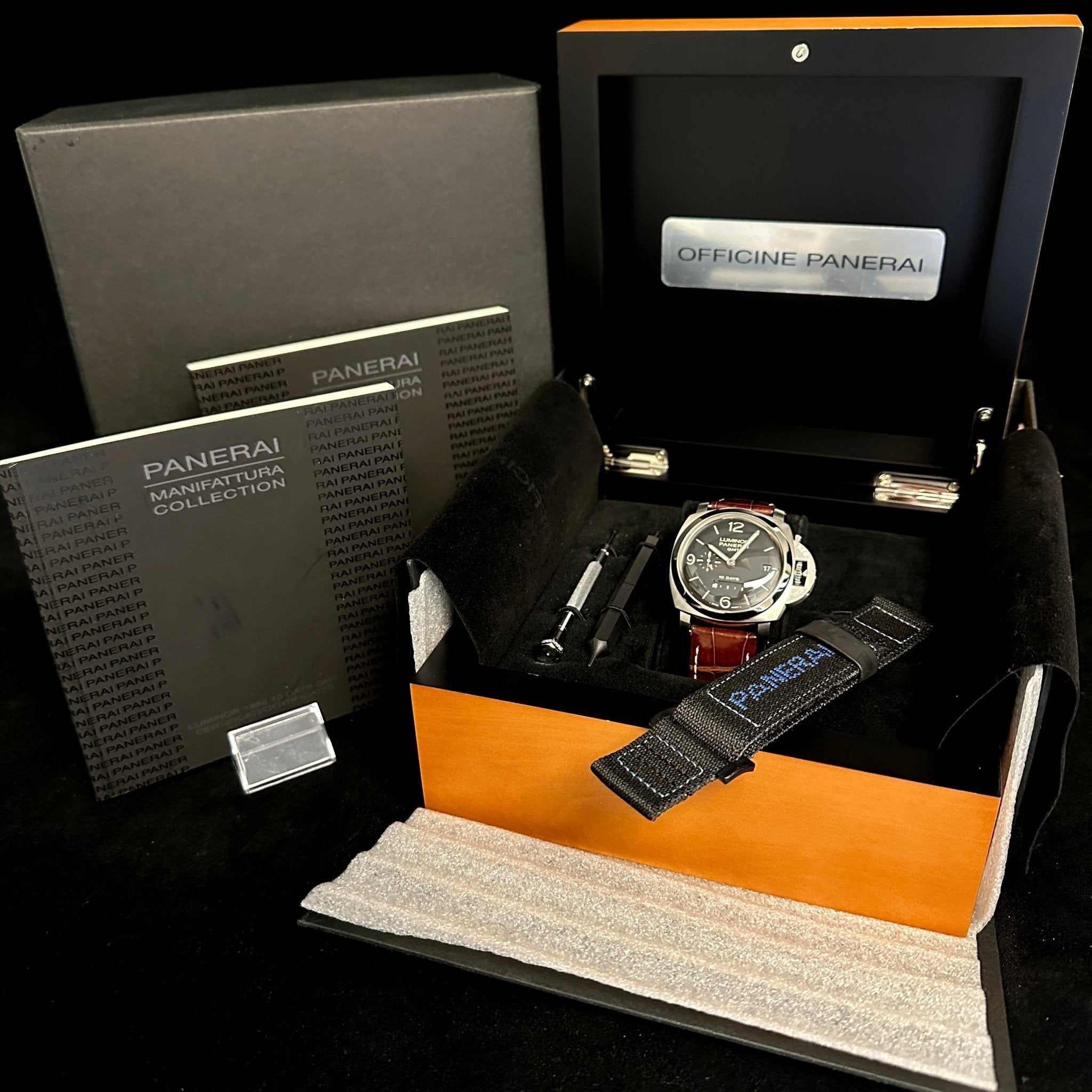 Panerai Luminor 1950 10 Days GMT 44 mm, ONE out of 1000 pc, Ref. PAM00270, 2008, B+P - LUXUHRIA