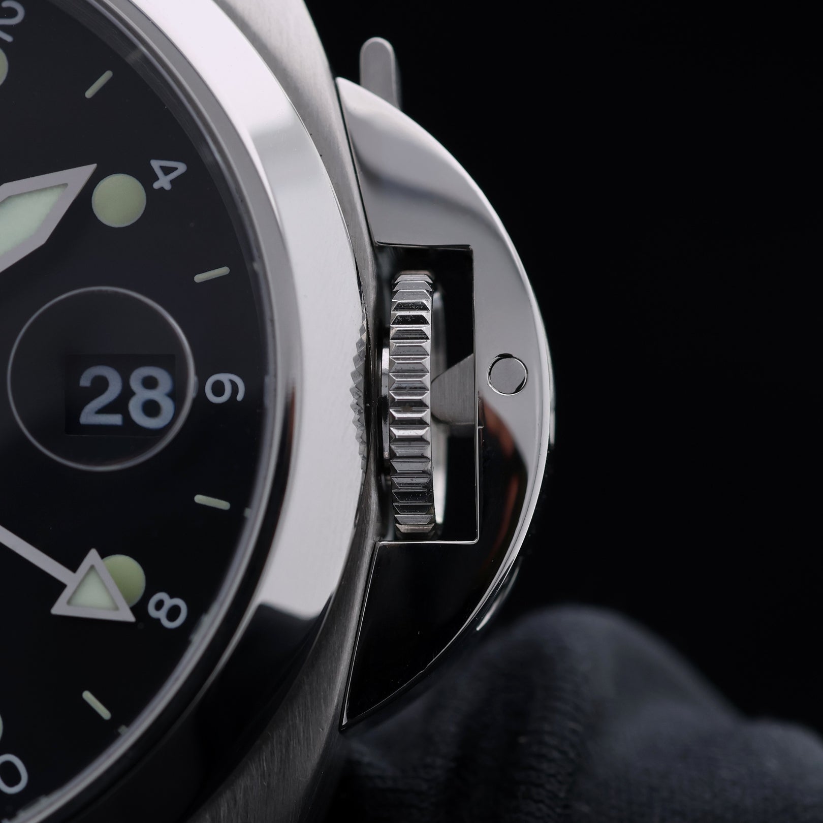 Panerai Luminor GMT Automatic, Edelstahl, Ref. PAM00160, mit Box & Bucherer Zertifikat - LUXUHRIA