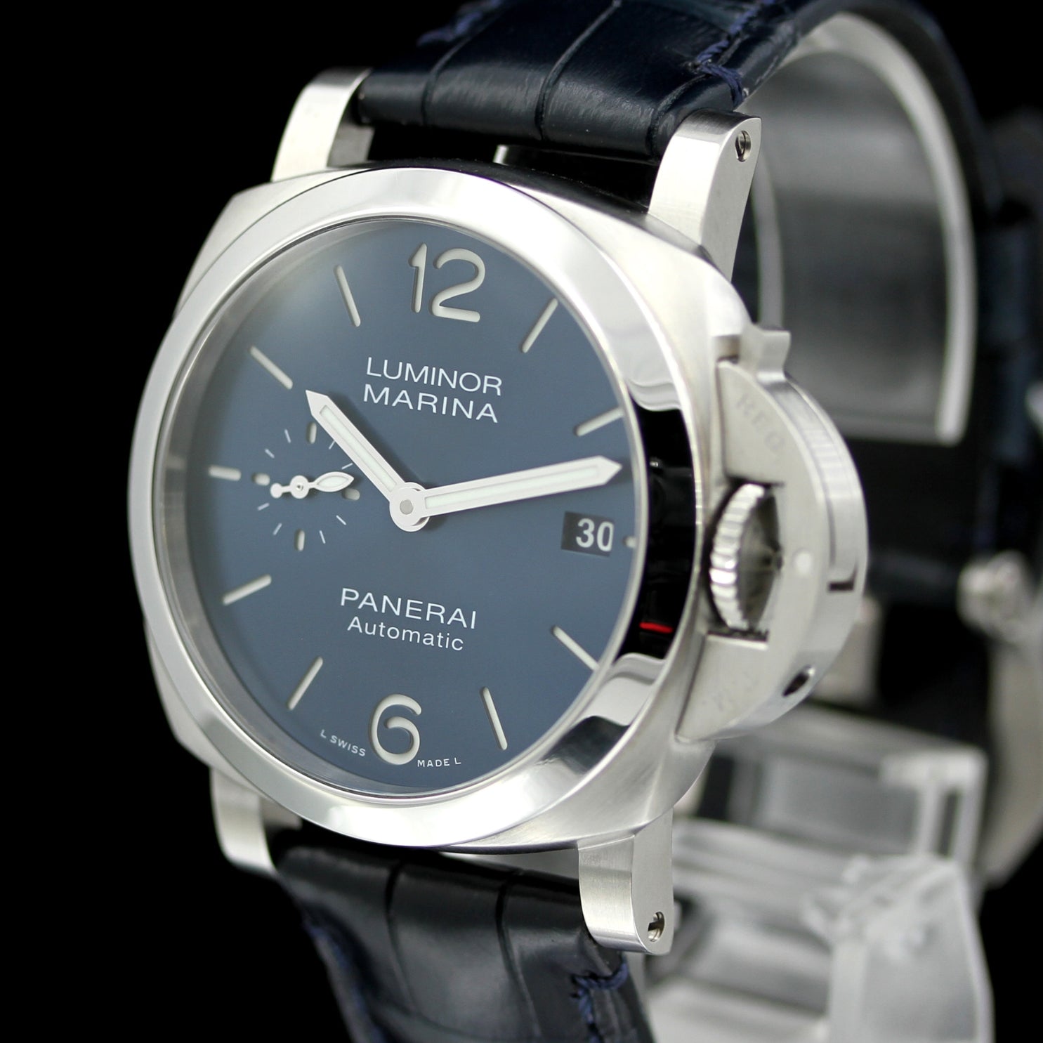 Panerai Luminor Marina 40, Automatik, 2. Kautschuk - Band Blau, Ref. PAM01270, 2022, B+P - LUXUHRIA