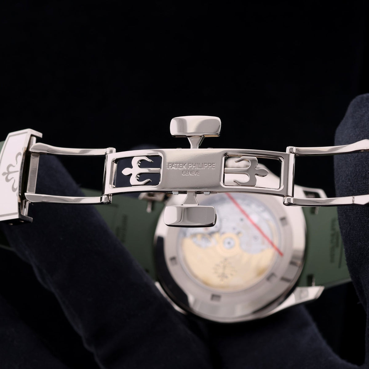 Patek Philippe Aquanaut, Jumbo, Weißgold, Grün, LC100, Ref. 5168G - 010, 2022, B+P - LUXUHRIA