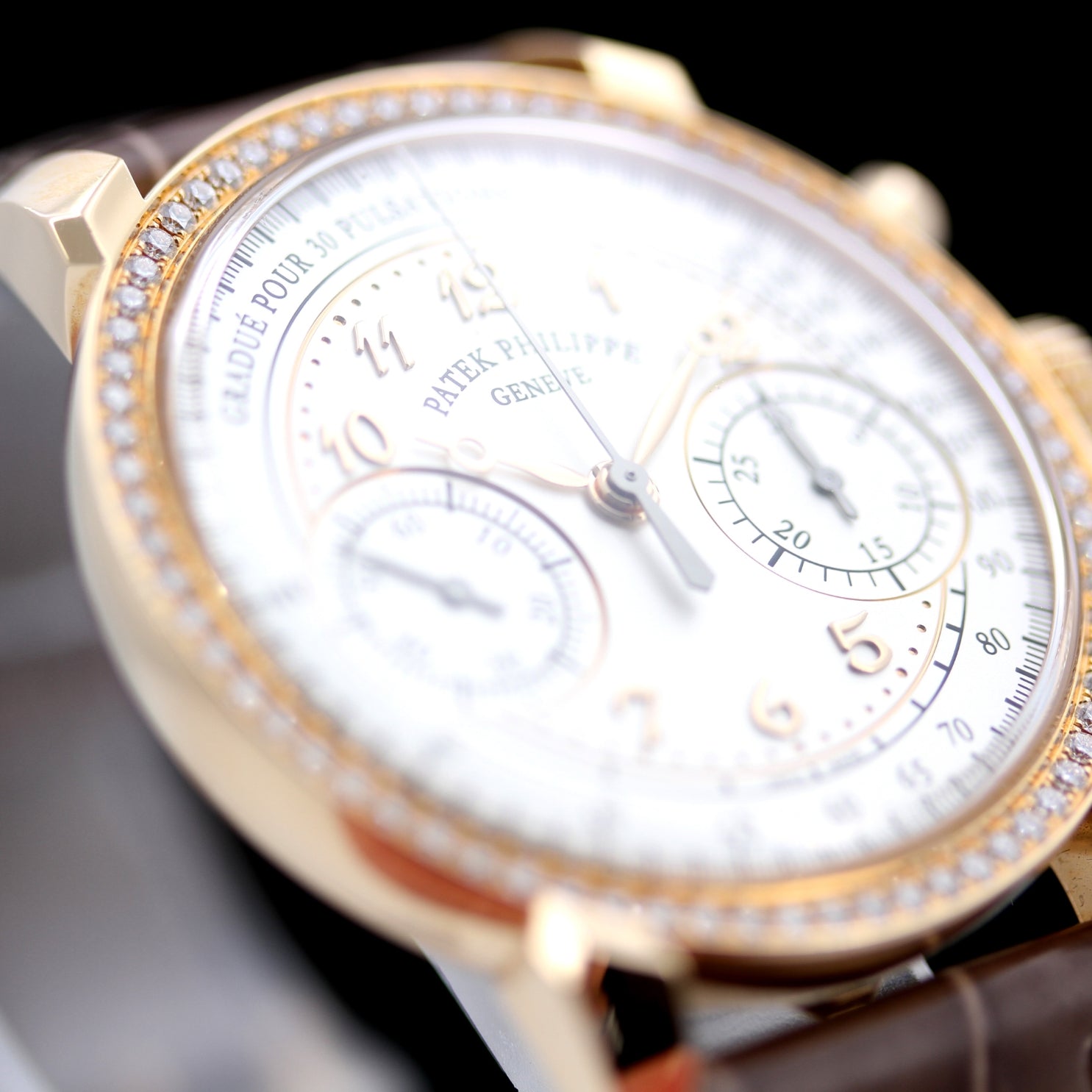 Patek Philippe Chronograph, 99 Diamonds, Handaufzug, 7150/250R-001, ungetragen, B+P - LUXUHRIA