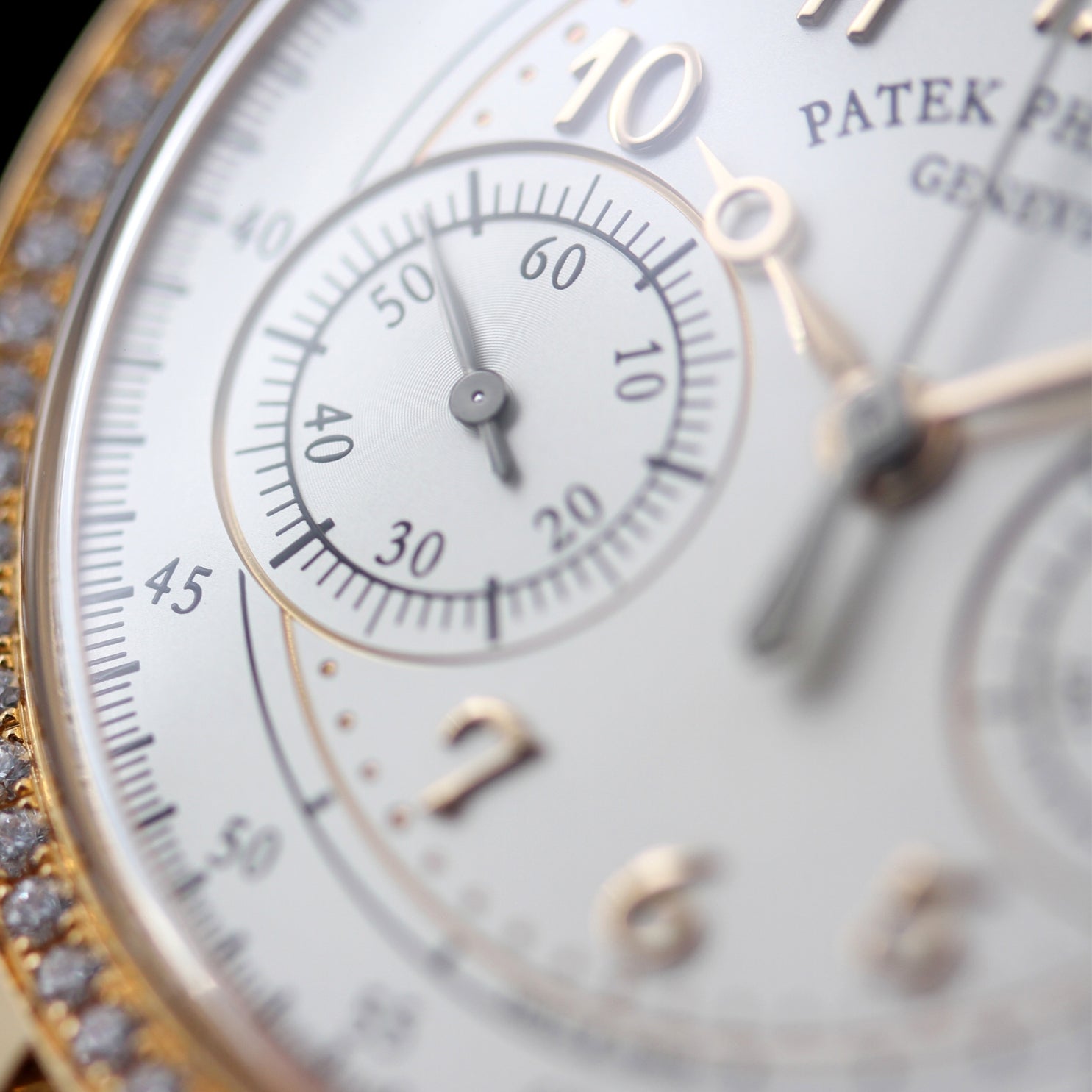 Patek Philippe Chronograph, 99 Diamonds, Handaufzug, 7150/250R-001, ungetragen, B+P - LUXUHRIA