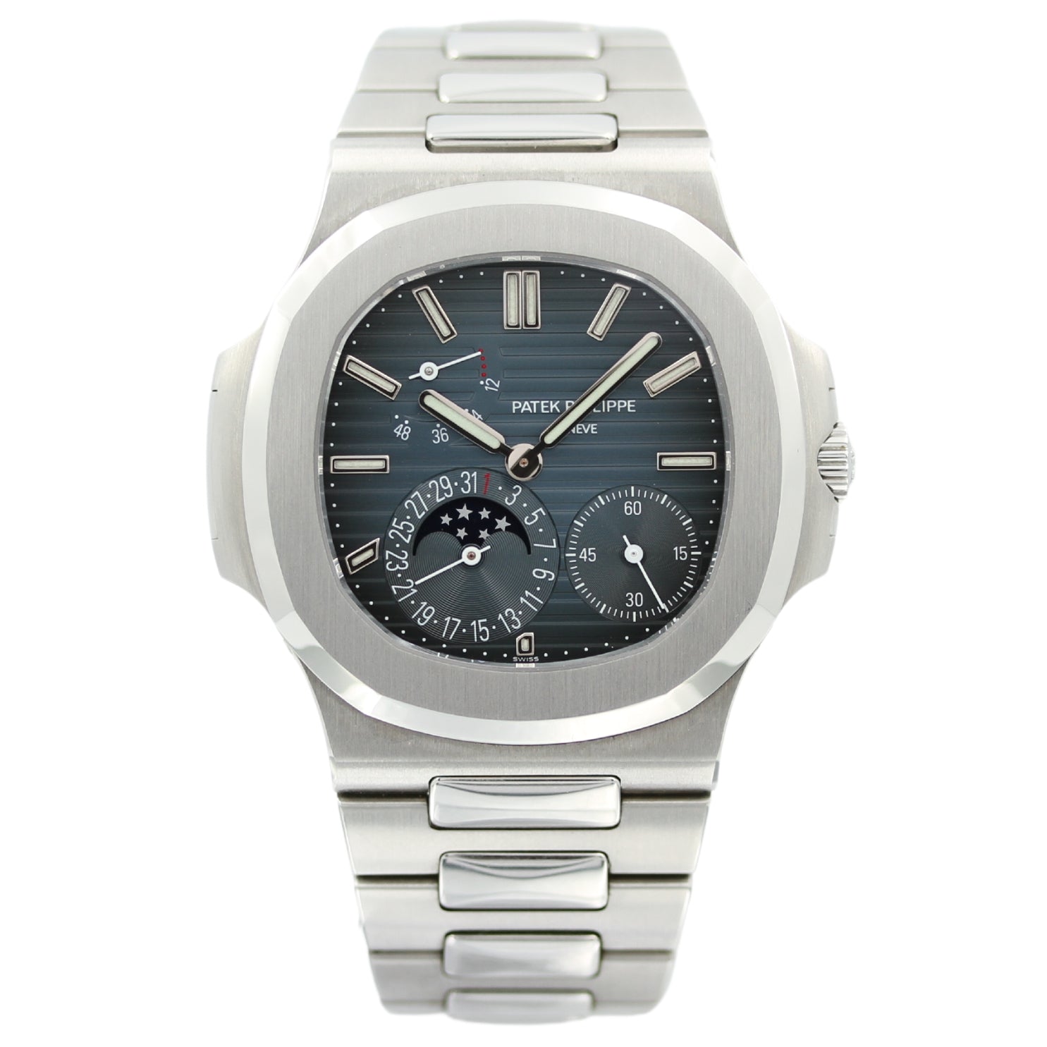 Patek Philippe Nautilus Mondphase, 5712/A - 001, Erstkaufrechnung DE/2019, PP - Service 12 - 2024, B+P - LUXUHRIA