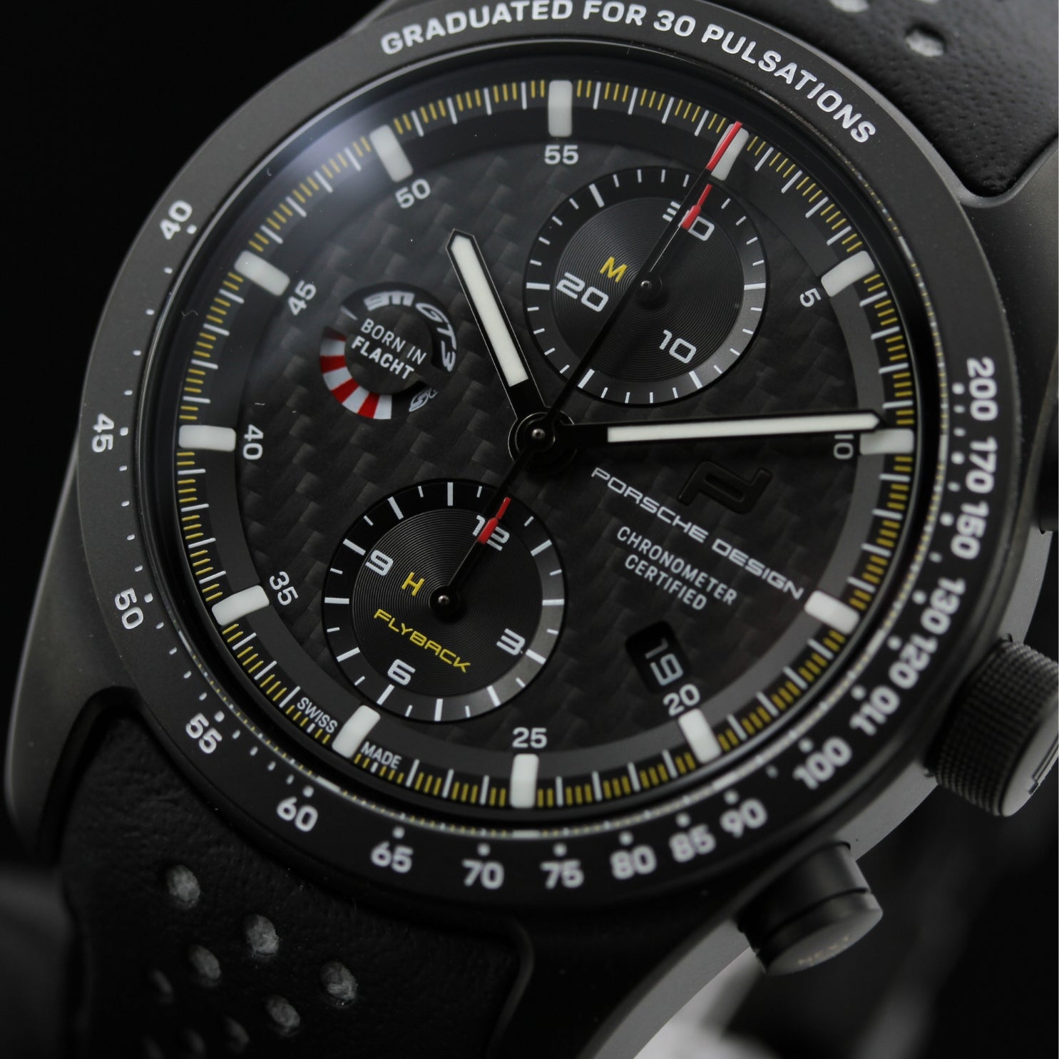 Porsche Design Chronograph, „Born in Flacht“, Limited Edition GT3RS, B+P - LUXUHRIA