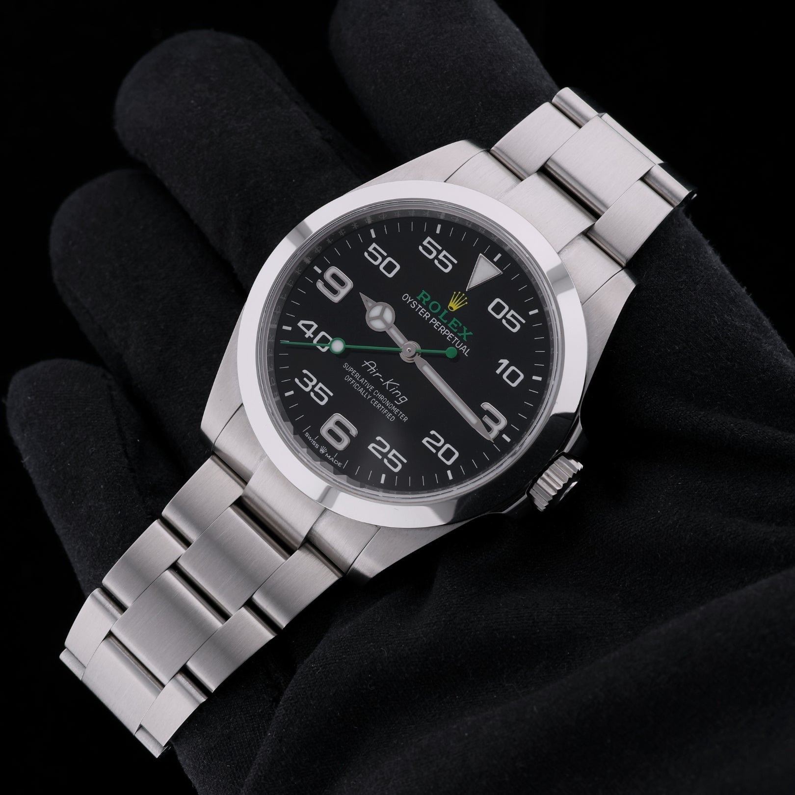 Rolex Air - King, Oyster, Edelstahl Oystersteel, 40mm, LC100, Ref. 126900, 2024, B+P - LUXUHRIA