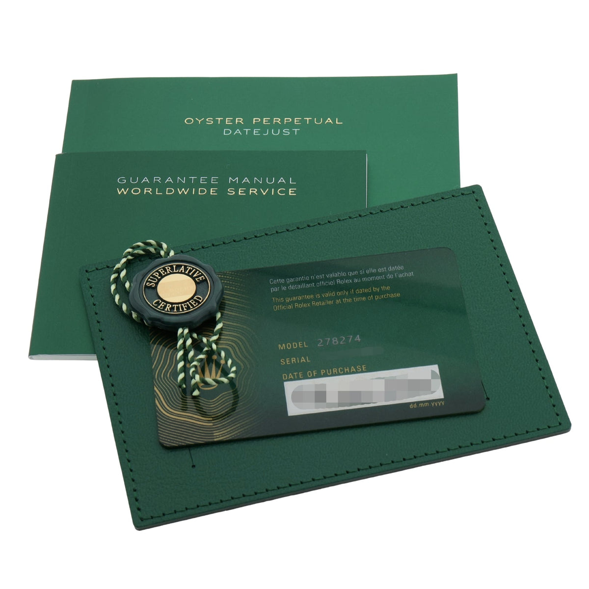 Rolex Datejust 31, Green Dial, Jubilee, Ref. 278274, 12-2025, B+P - LUXUHRIA