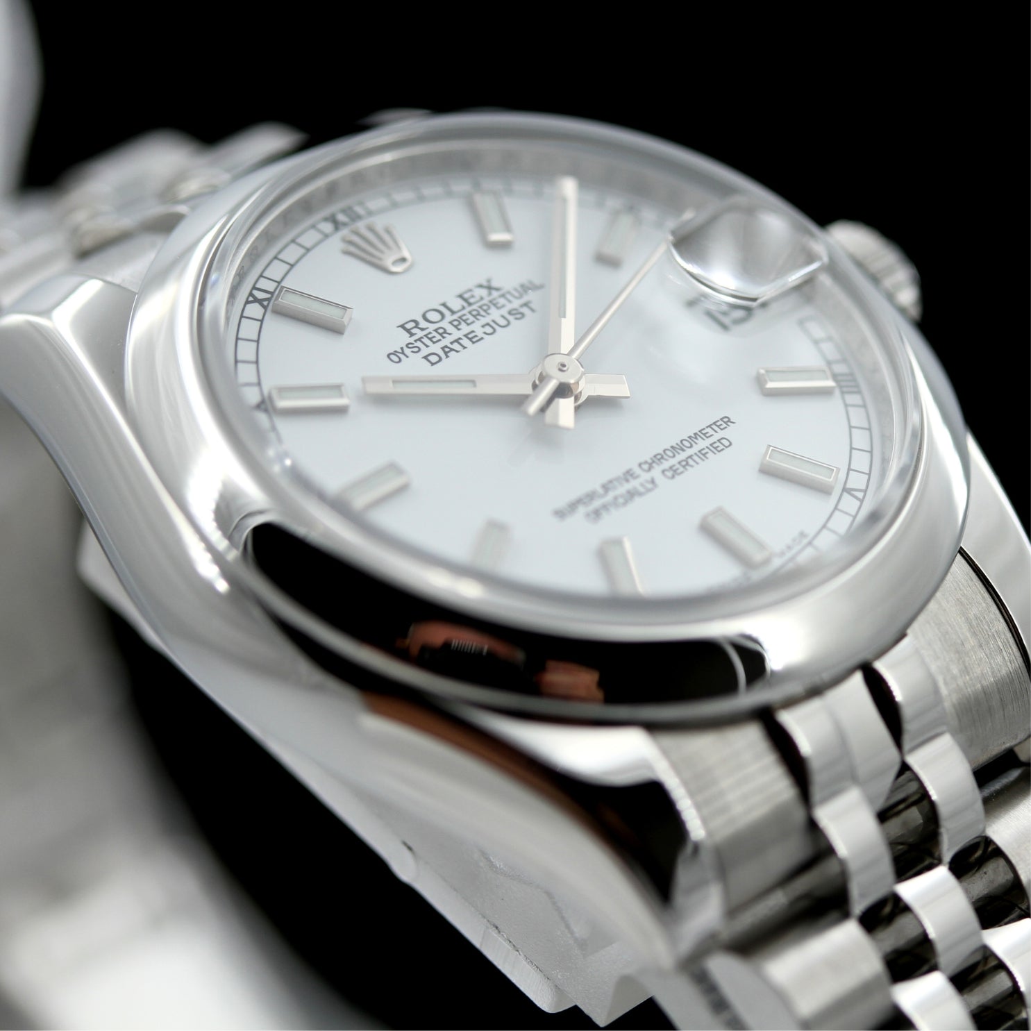 Rolex Datejust 31, Jubilée, weiss Stabindizes, Ref. 178240, 12 - 2010 - LUXUHRIA