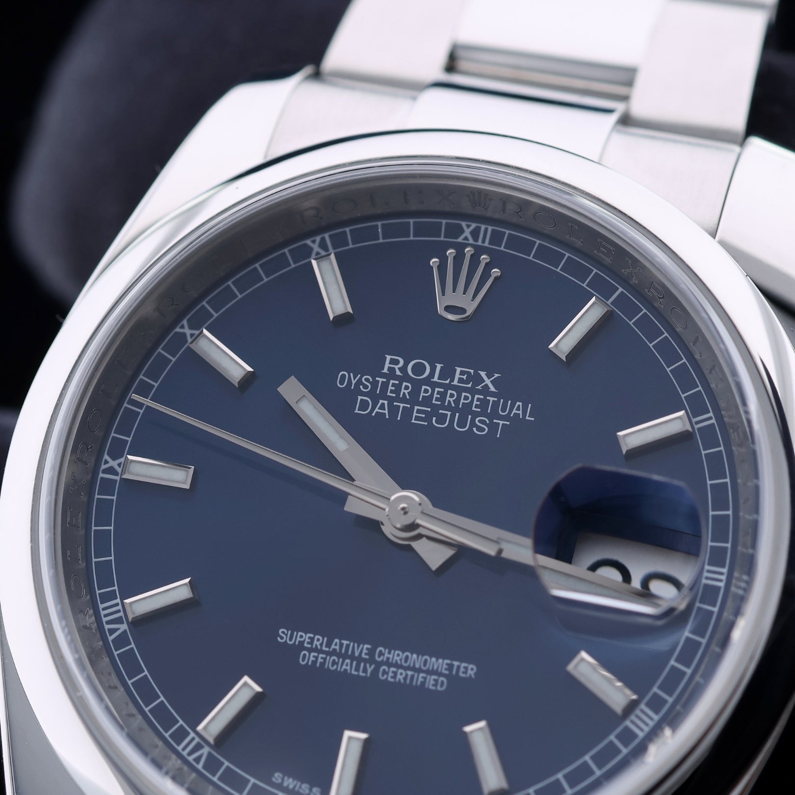 Rolex Datejust 36, Blau, Ref. 116200, LC100, 05 - 2012, B+P - LUXUHRIA