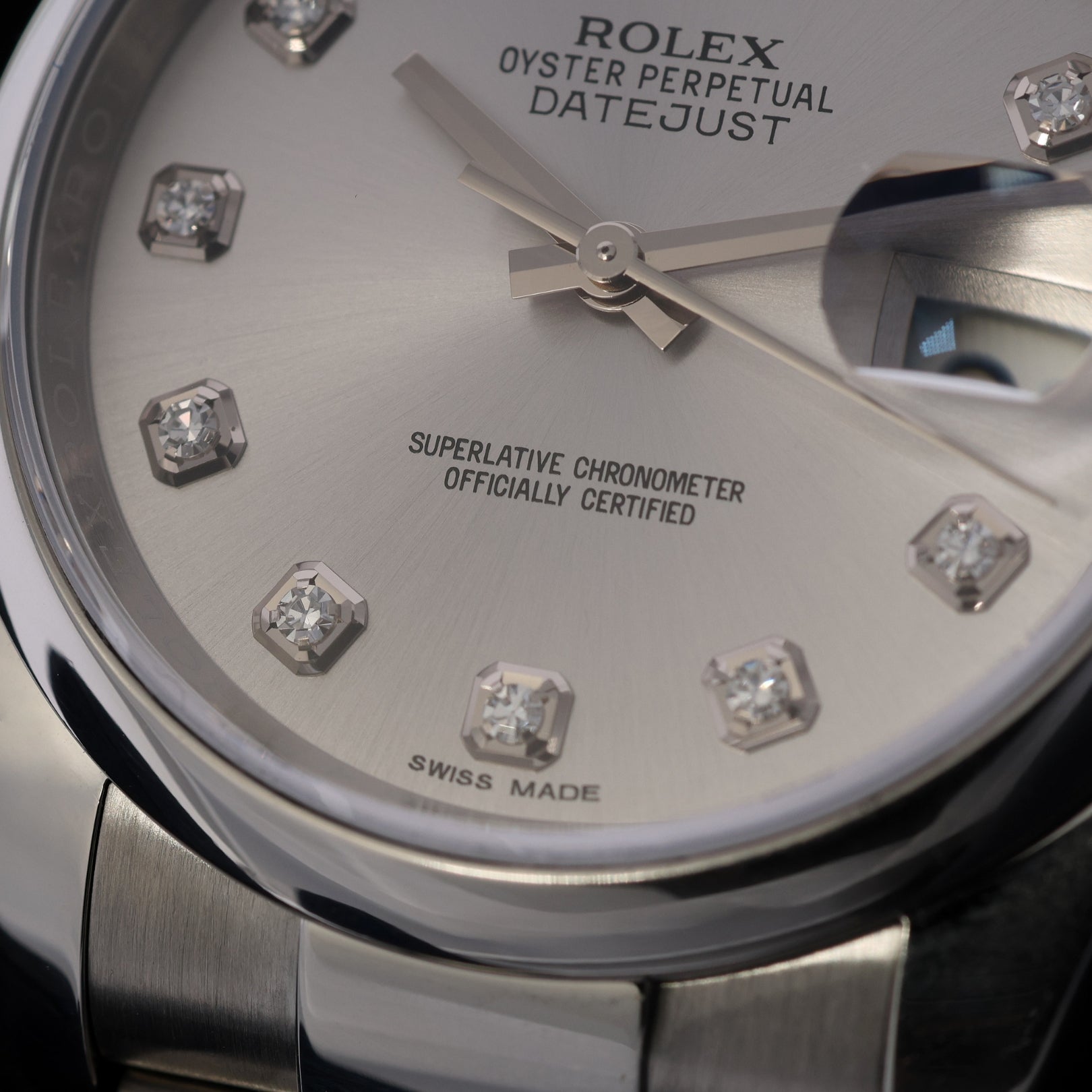 Rolex Datejust 36, Oyster, Silver Diamond Dial, LC100, Ref. 116200, 11-2016, B+P - LUXUHRIA