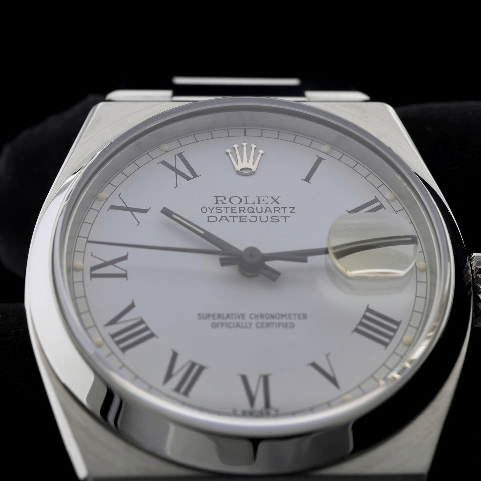 Rolex Datejust 36, Oysterquartz, White "Buckley" Zifferblatt, ca.1978/79, Ref. 17000 - LUXUHRIA