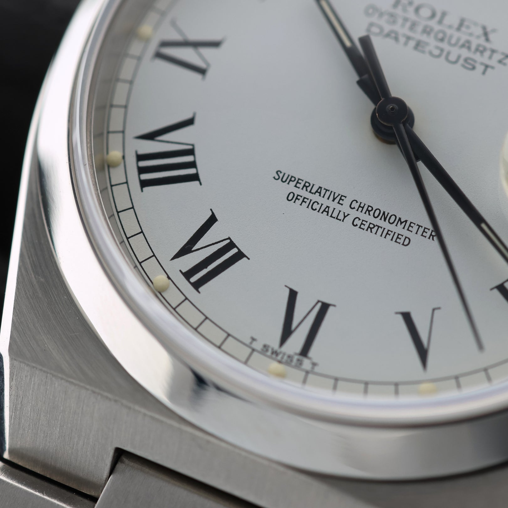 Rolex Datejust 36, Oysterquartz, White "Buckley" Zifferblatt, ca.1978/79, Ref. 17000 - LUXUHRIA