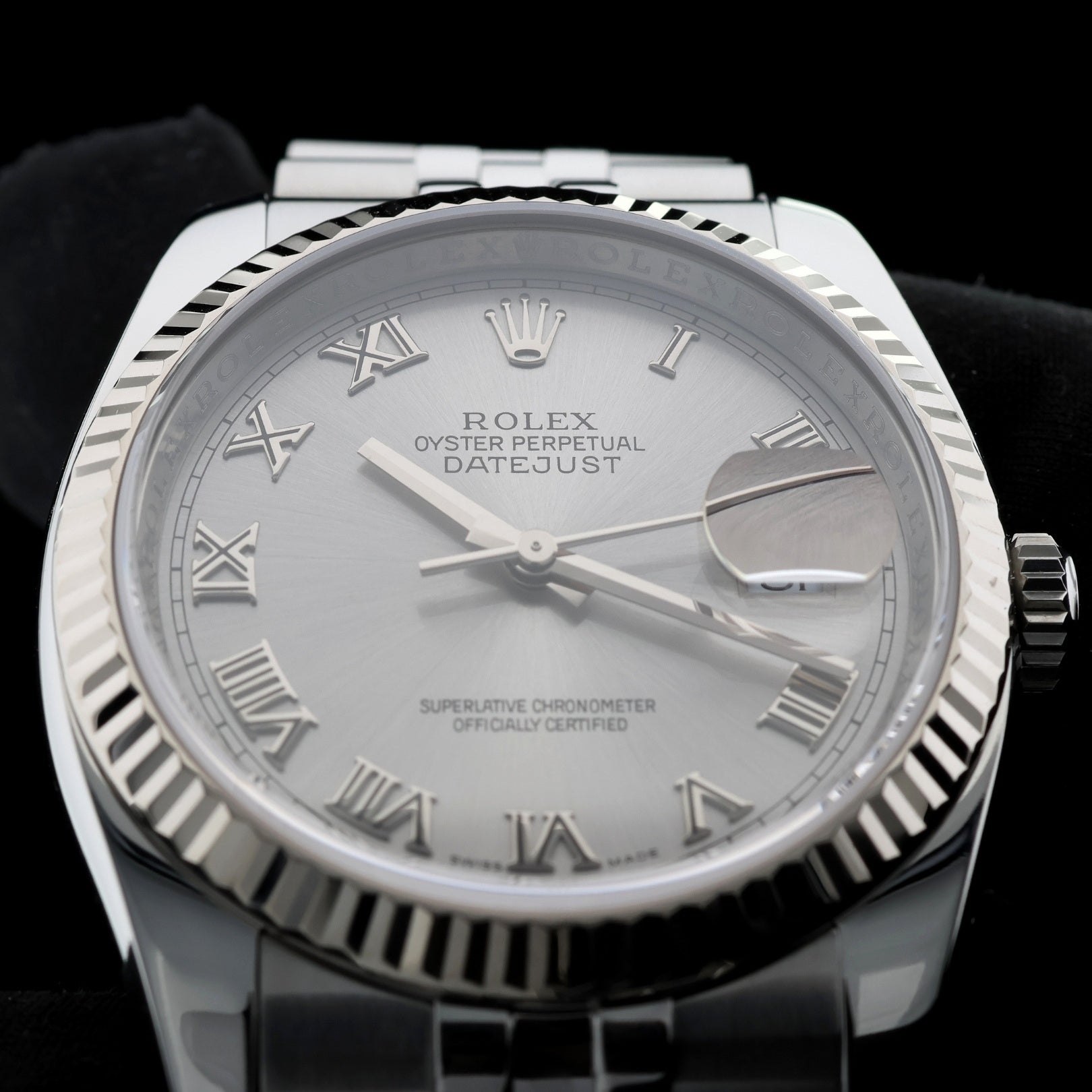 Rolex Datejust 36, rom. Dial, Ref. 116234, 2010, B+P - LUXUHRIA