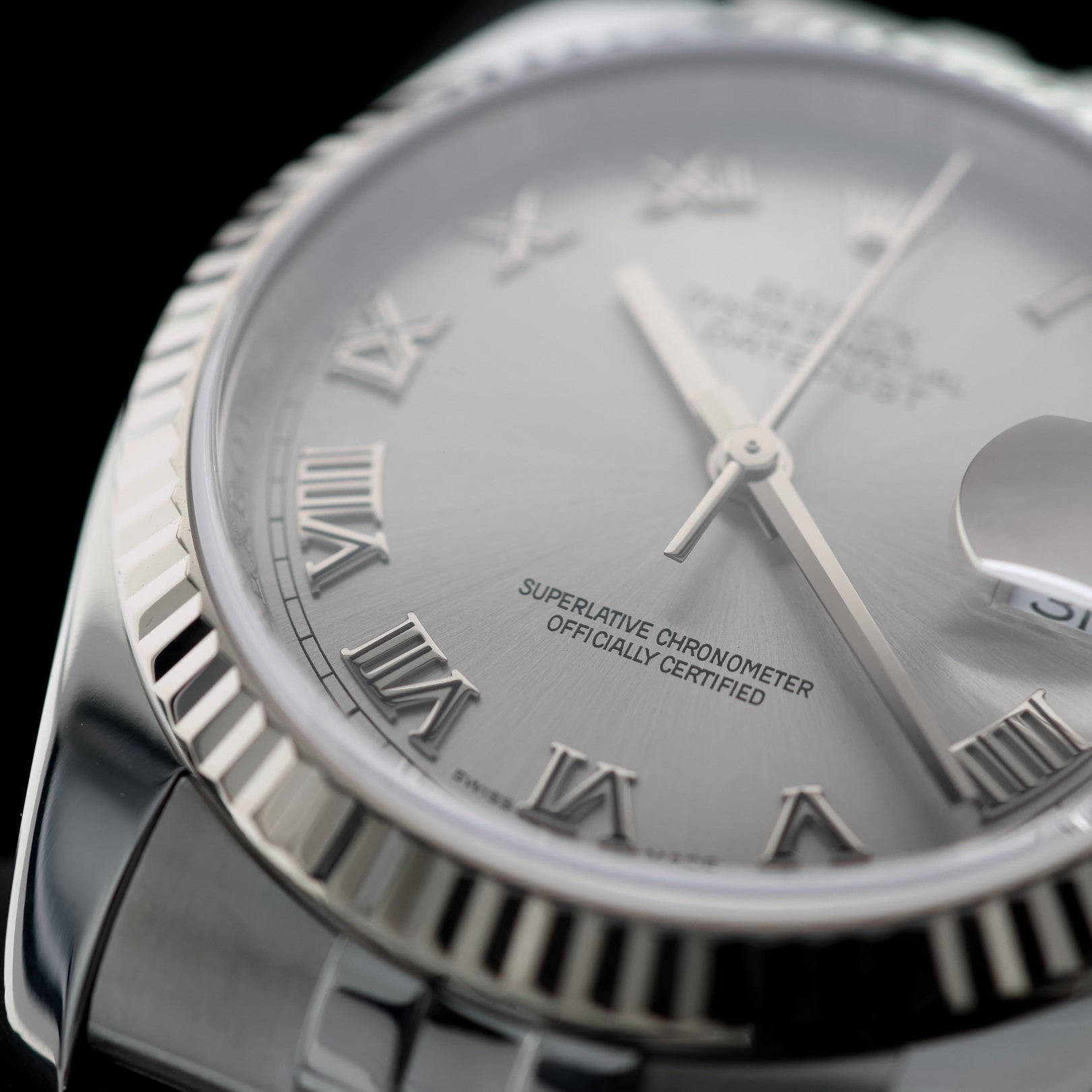 Rolex Datejust 36, rom. Dial, Ref. 116234, 2010, B+P - LUXUHRIA