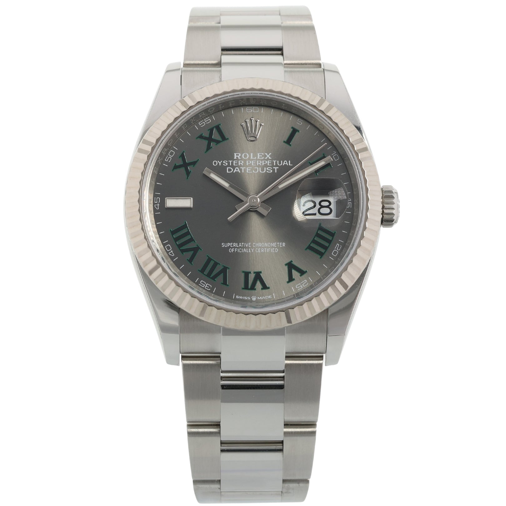 Rolex Datejust 36, Wimbledon Dial, Oyster, Ref. 126234, 2025, B+P - LUXUHRIA