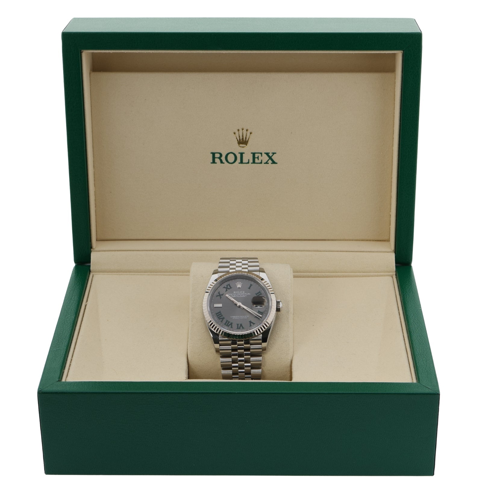 Rolex Datejust 36, Wimbledpn Dial, Jubilee, Ref. 126234, 2025, B+P - LUXUHRIA
