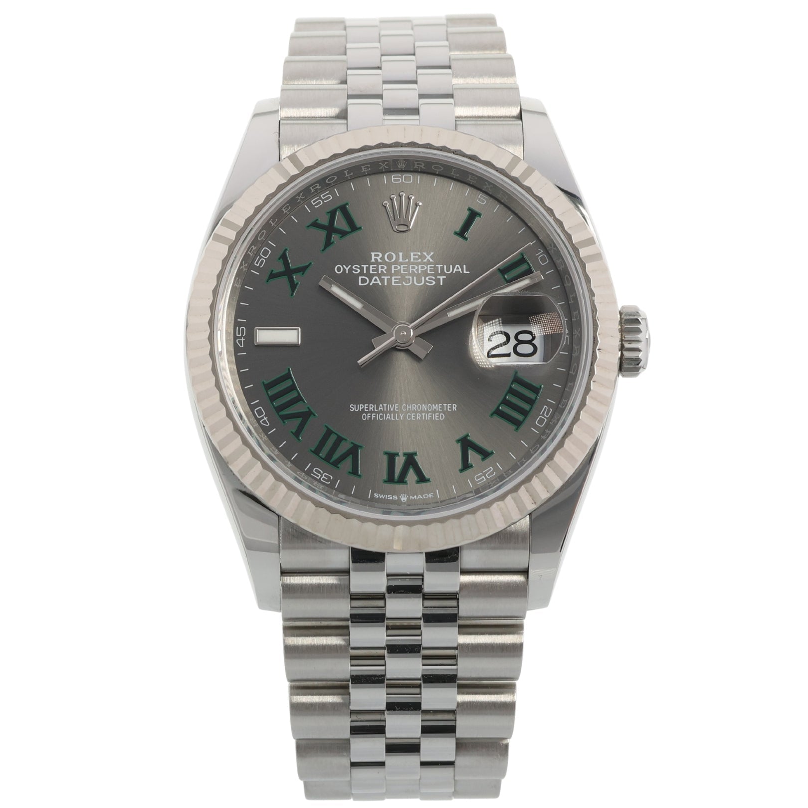 Rolex Datejust 36, Wimbledpn Dial, Jubilee, Ref. 126234, 2025, B+P - LUXUHRIA