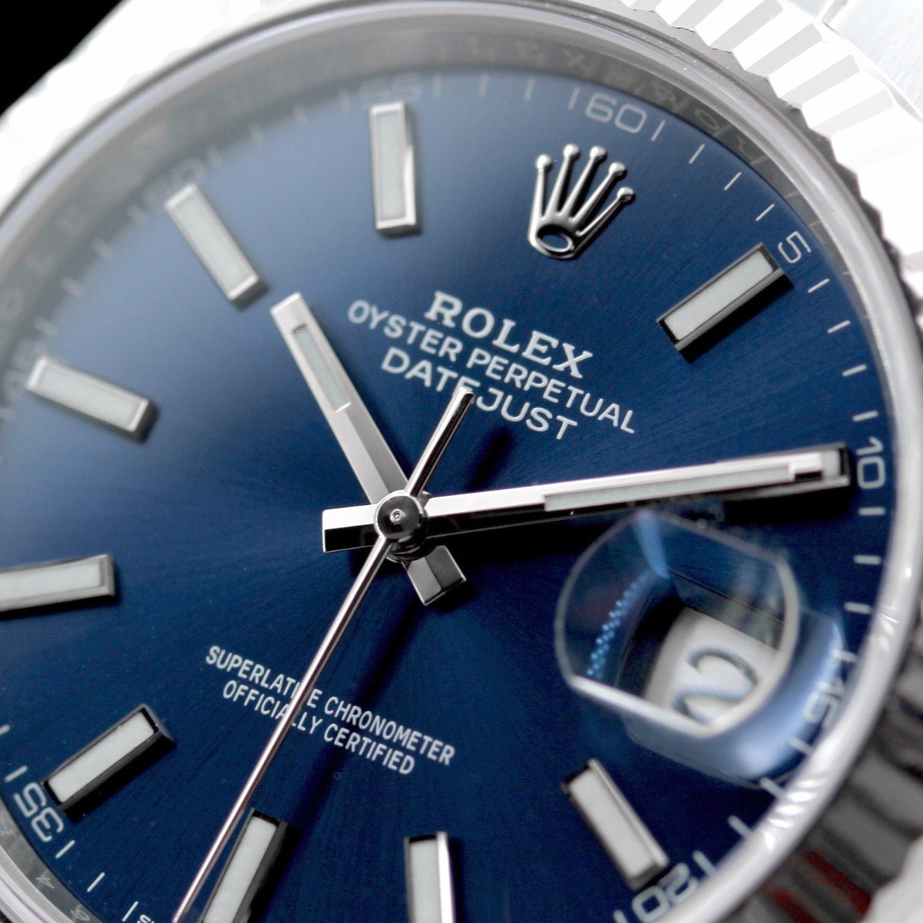 Rolex Datejust 41, blaues Zifferblatt, 2022, Ref. 126334, B+P - LUXUHRIA