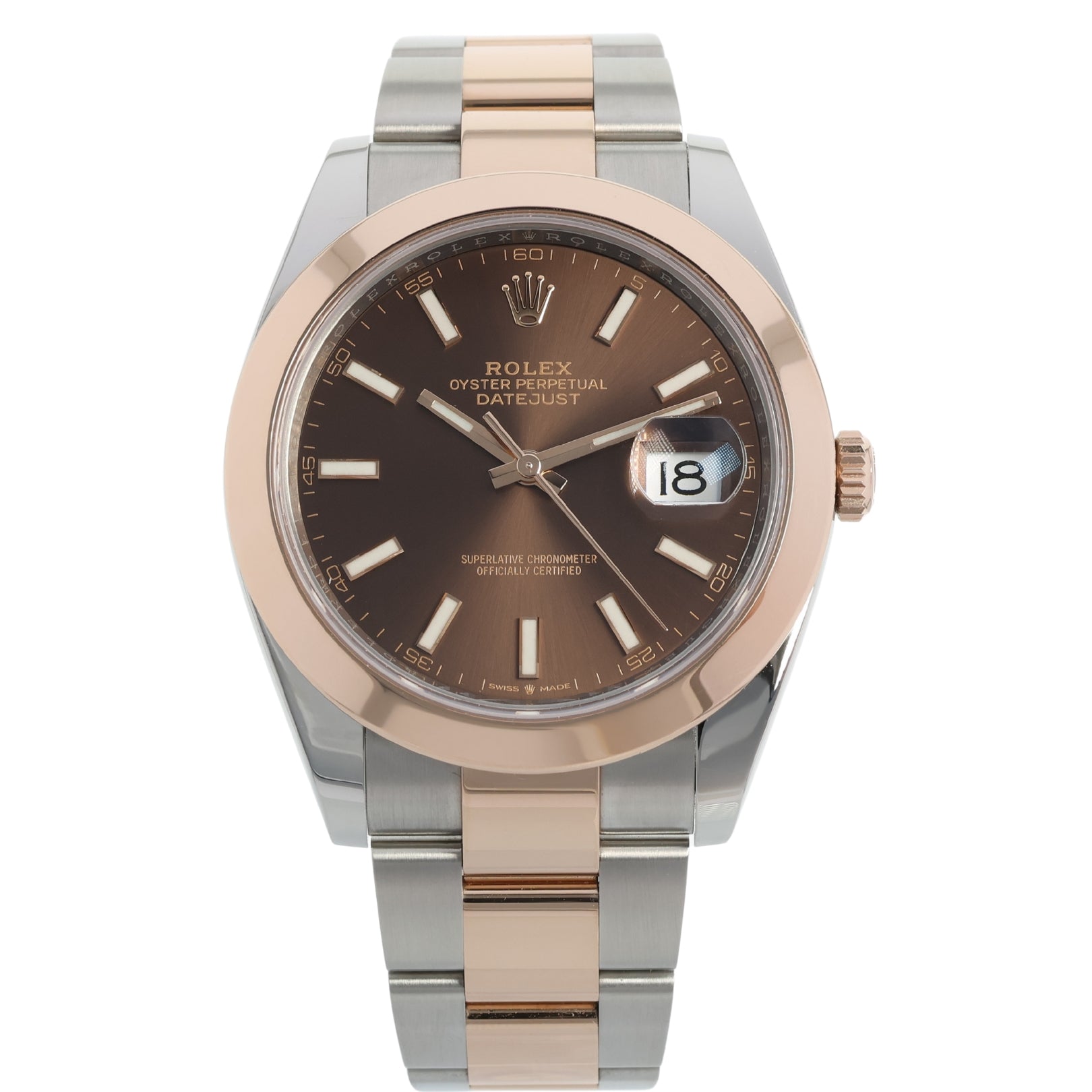 Rolex Datejust 41, Chocolate Dial, Oyster, Ref. 126301, 02 - 2022, B+P - LUXUHRIA