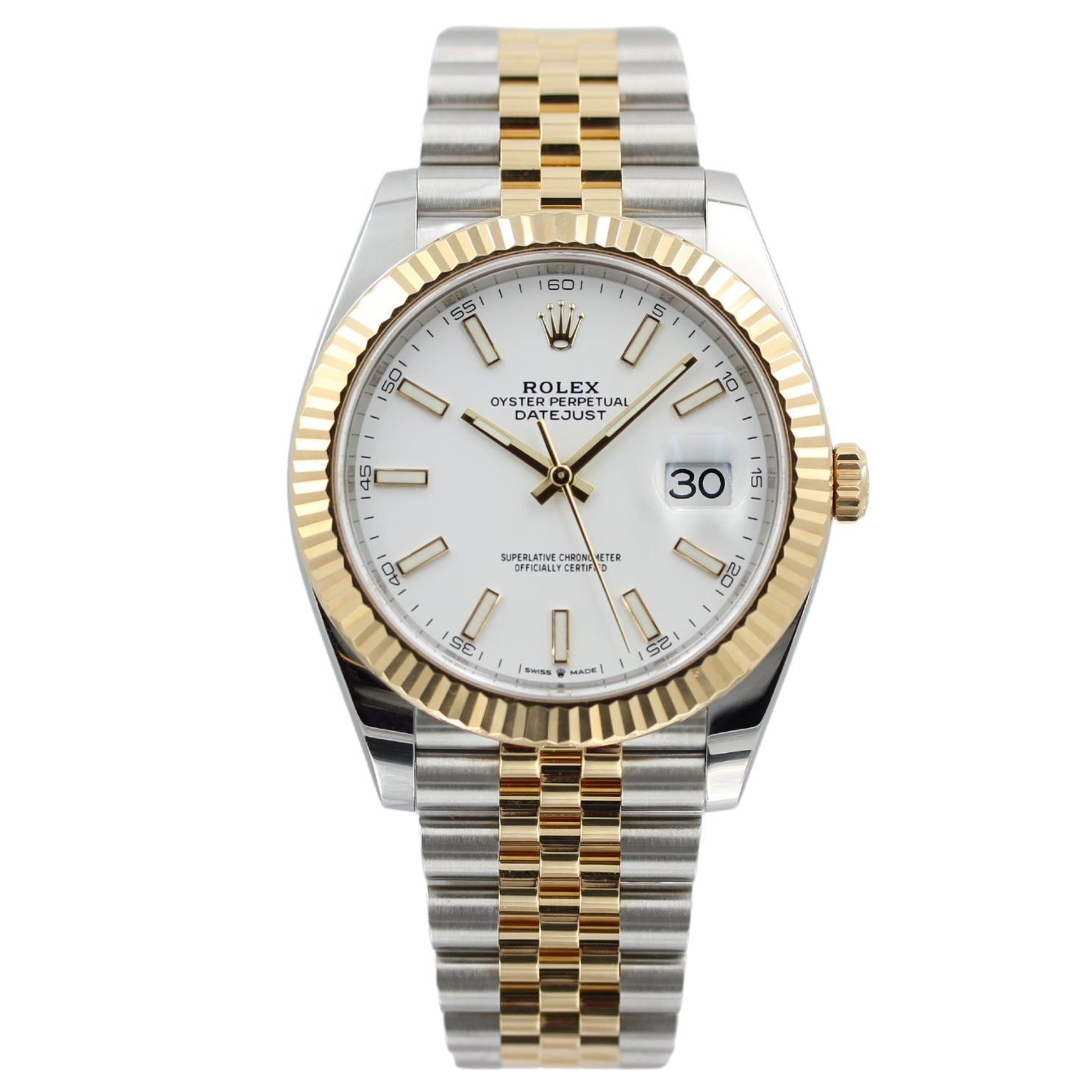 Rolex Datejust 41, Gold/Stahl, Jubilee, Ref. 126333, 2021, B+P - LUXUHRIA