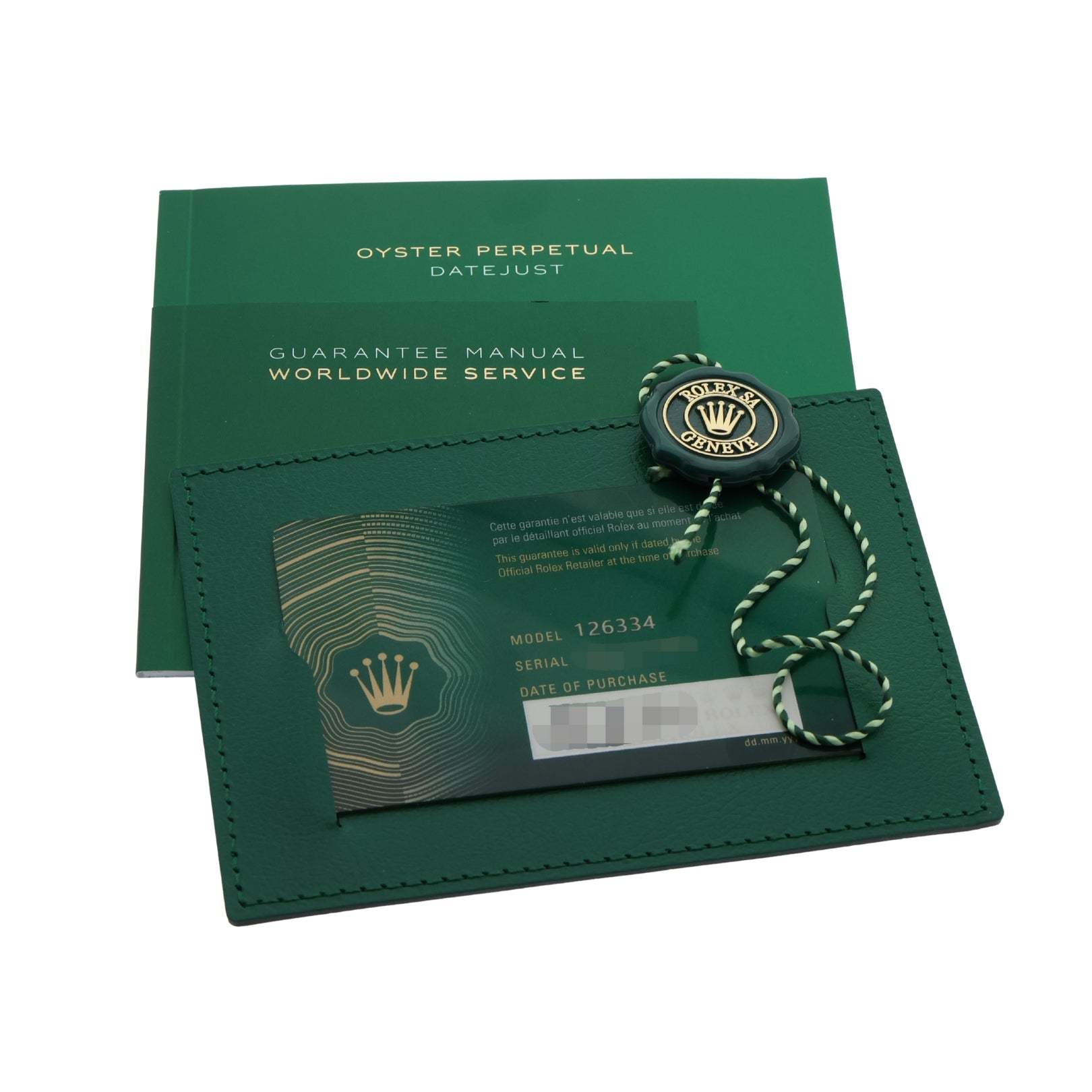 Rolex Datejust 41, Perlmutt Diamanten Zifferblatt, Oyster, Ref. 126334, B+P - LUXUHRIA