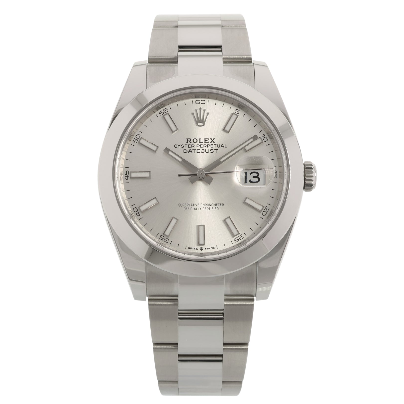 Rolex Datejust 41, Silver Dial, Oyster, Ref. 126300, 12 - 2024, B+P - LUXUHRIA