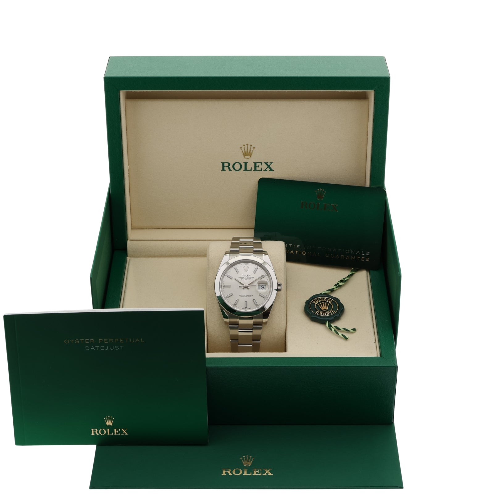 Rolex Datejust 41, Silver Dial, Oyster, Ref. 126300, 12 - 2024, B+P - LUXUHRIA
