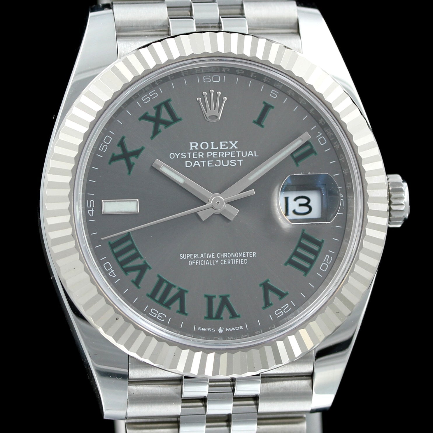 Rolex Datejust 41 »Wimbledon«, Jubilee, Ref. 126334, 41 mm, B+P Erstkaufr. 2025 - LUXUHRIA