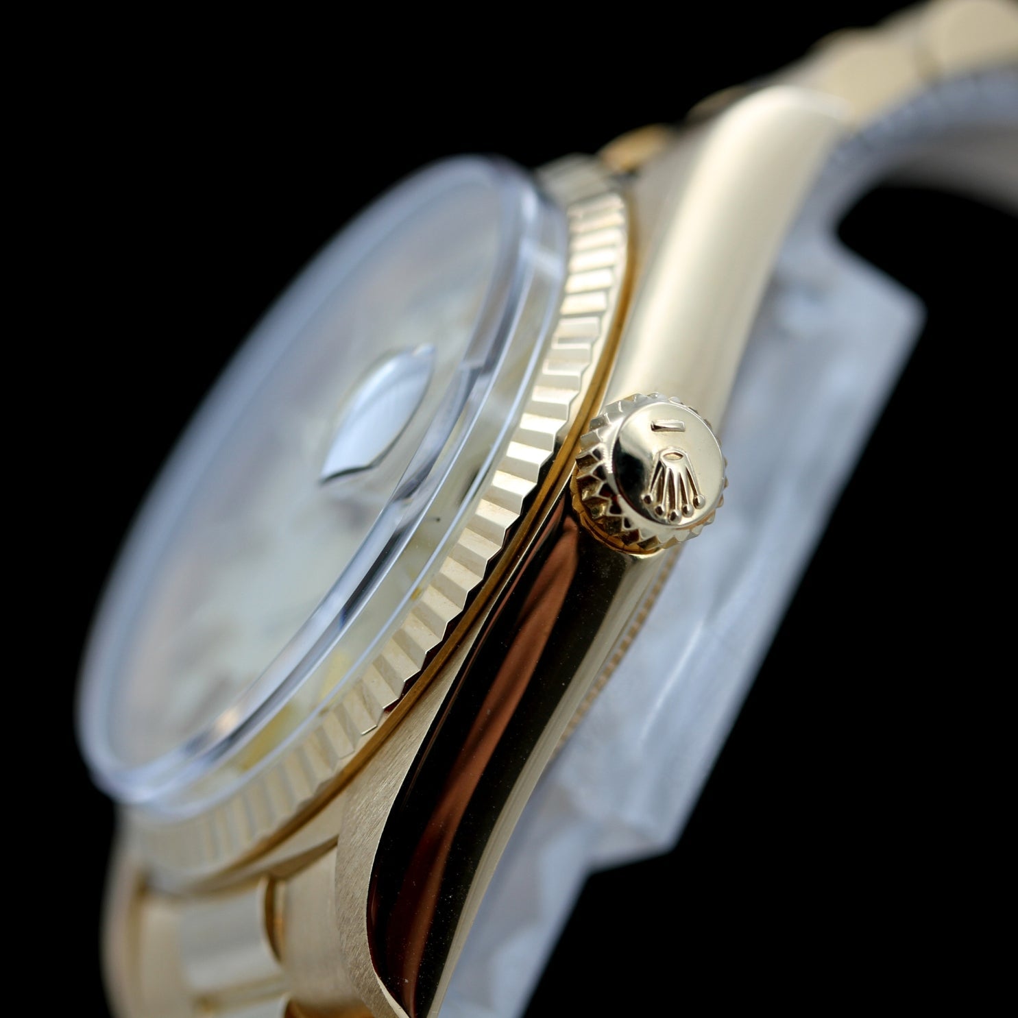 Rolex Day - Date 36, Gelbgold, Champagner, Vintage in Top - Zustand, ca.1975, Ref. 1803 - LUXUHRIA