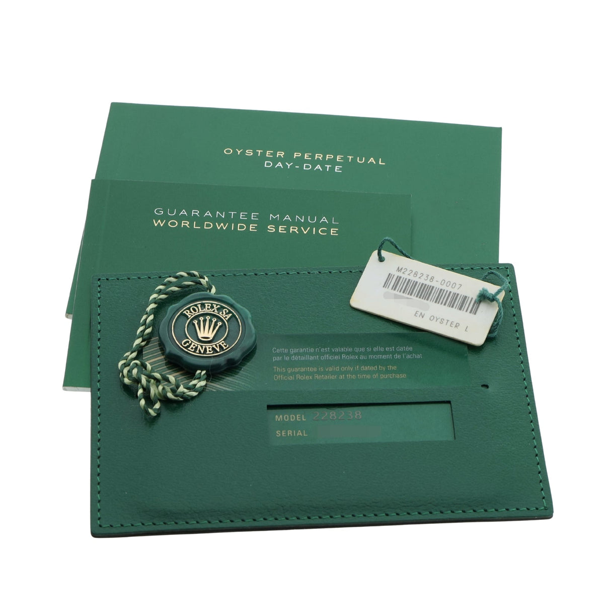Rolex Day-Date 40, Black Motif Dial, Gelbgold, Ref. 228238, 2021, B+P - LUXUHRIA