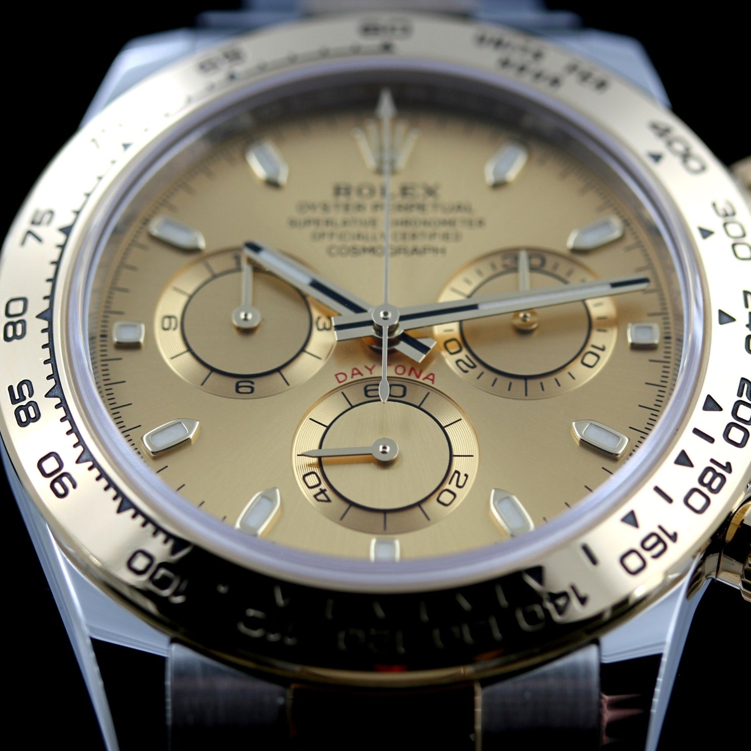 Rolex Daytona 40, Gold/Stahl, Champagner Dial, Ref. 116503, 2023, B+P - LUXUHRIA