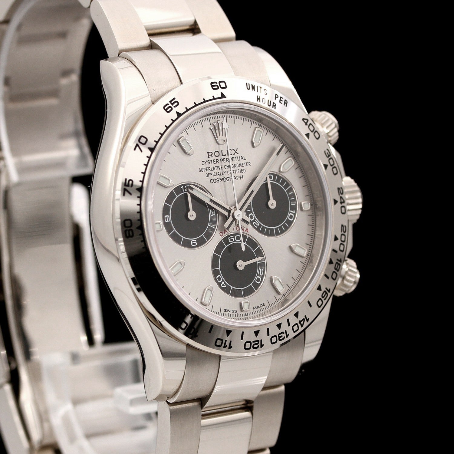 Rolex Daytona 40, Weißgold, 12 - 2022/ungetragen, Ref. 116509, B+P - LUXUHRIA