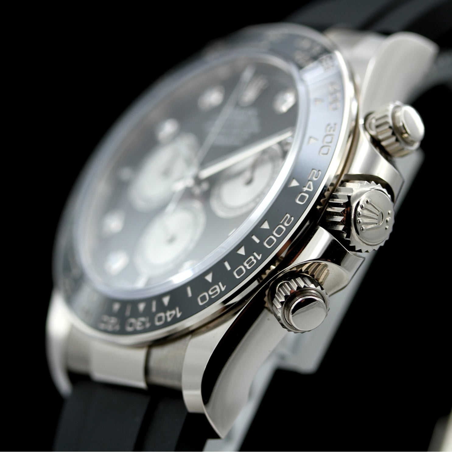 Rolex Daytona 40, Weißgold, Brillantbesatz, black Dial, Ref. 126519LN, 2024, B+P - LUXUHRIA