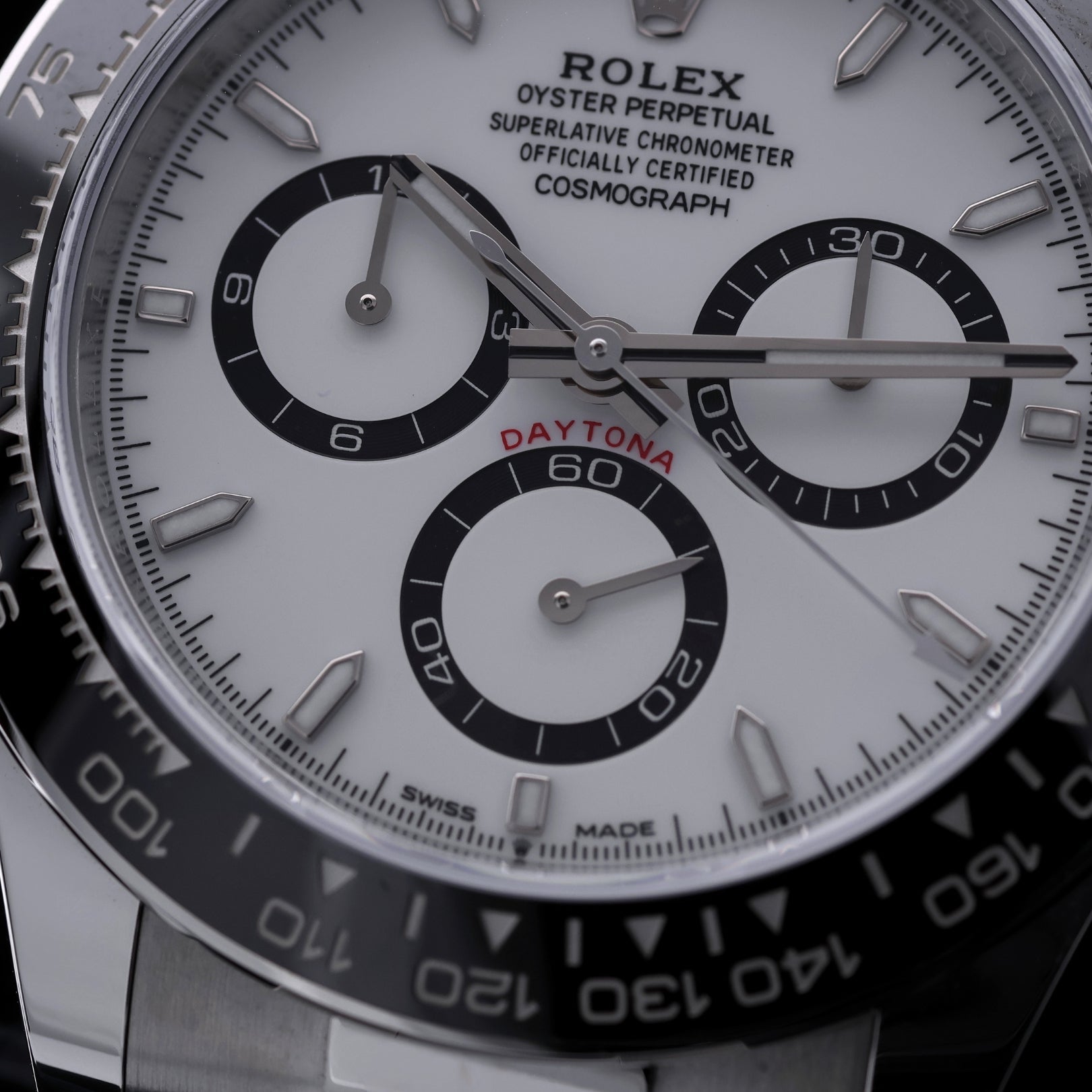 Rolex Daytona 40, White, "Panda Dial", 126500LN, 11 - 2024, B+P - LUXUHRIA