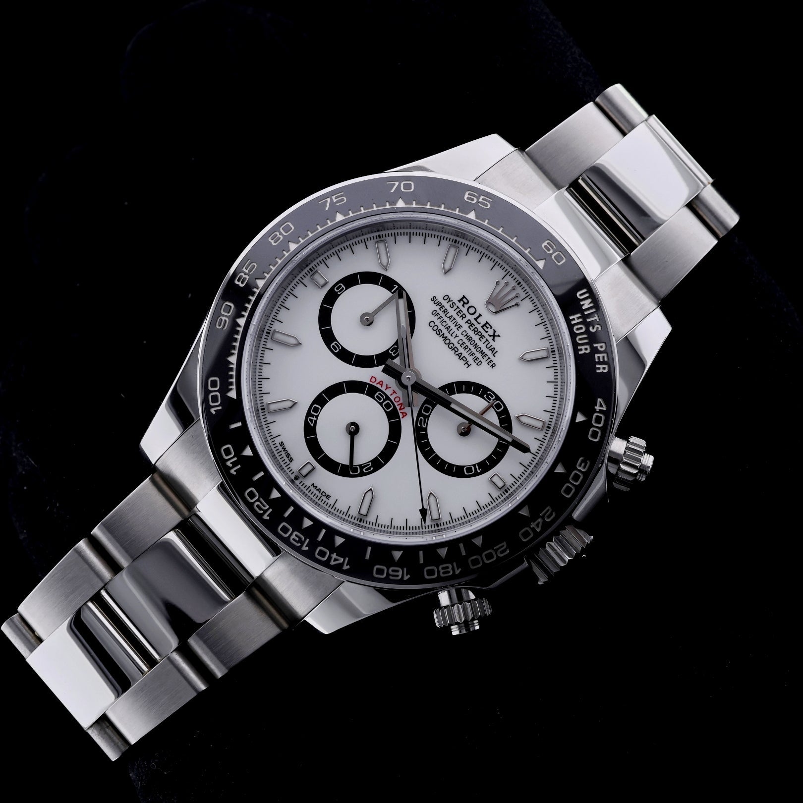 Rolex Daytona 40, White, "Panda Dial", 126500LN, 11 - 2024, B+P - LUXUHRIA
