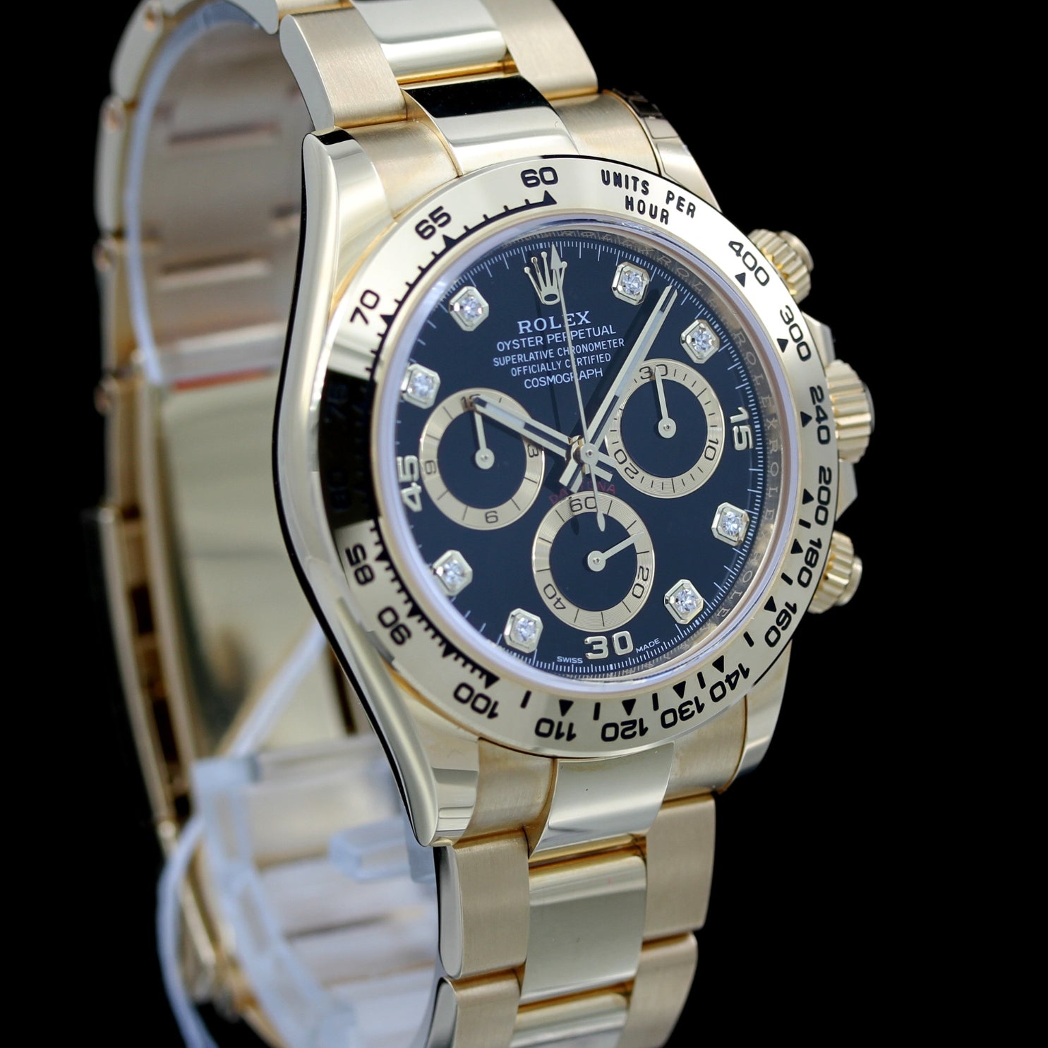 Rolex Daytona Chronograph, Gelbgold, ungetragen, Ref. 116508, 2022, B+P - LUXUHRIA