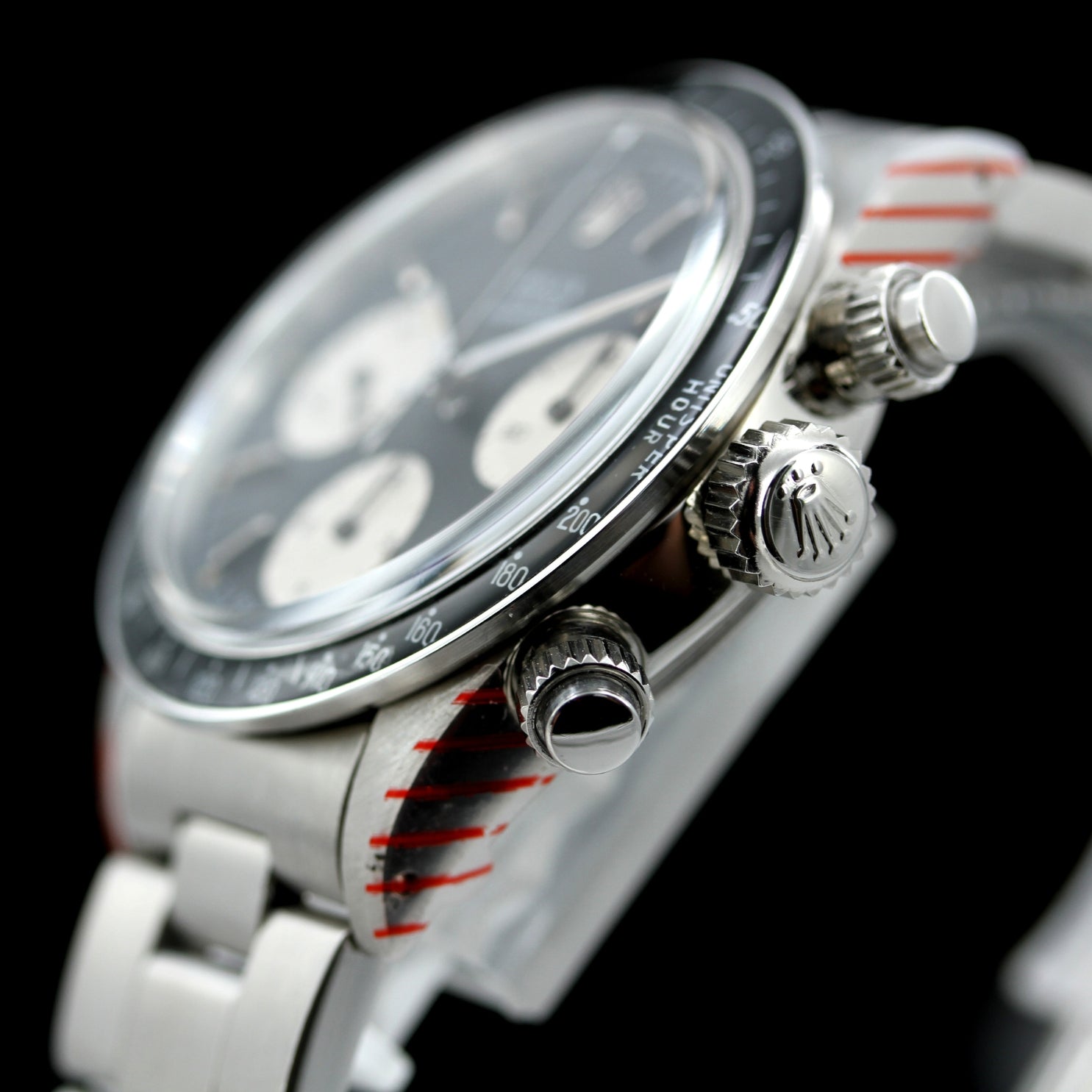 Rolex Daytona Vintage Chronograph aus 1977, Ref. 6263, Rolex - Service 2020 und Service - Buch von ROLEX - LUXUHRIA