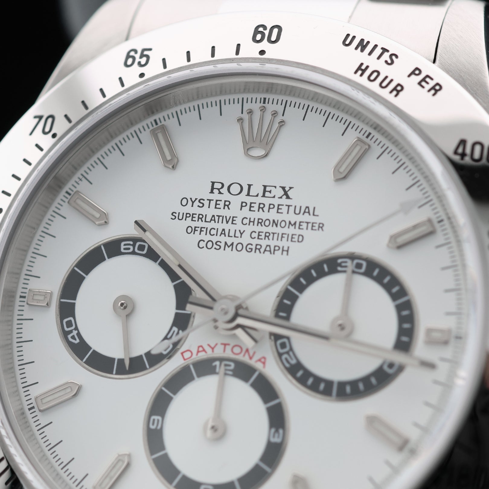 Rolex Daytona, White Dial, Zenith W - Serie, LC100, Ref. 16520, 08 - 1996, B+P - LUXUHRIA