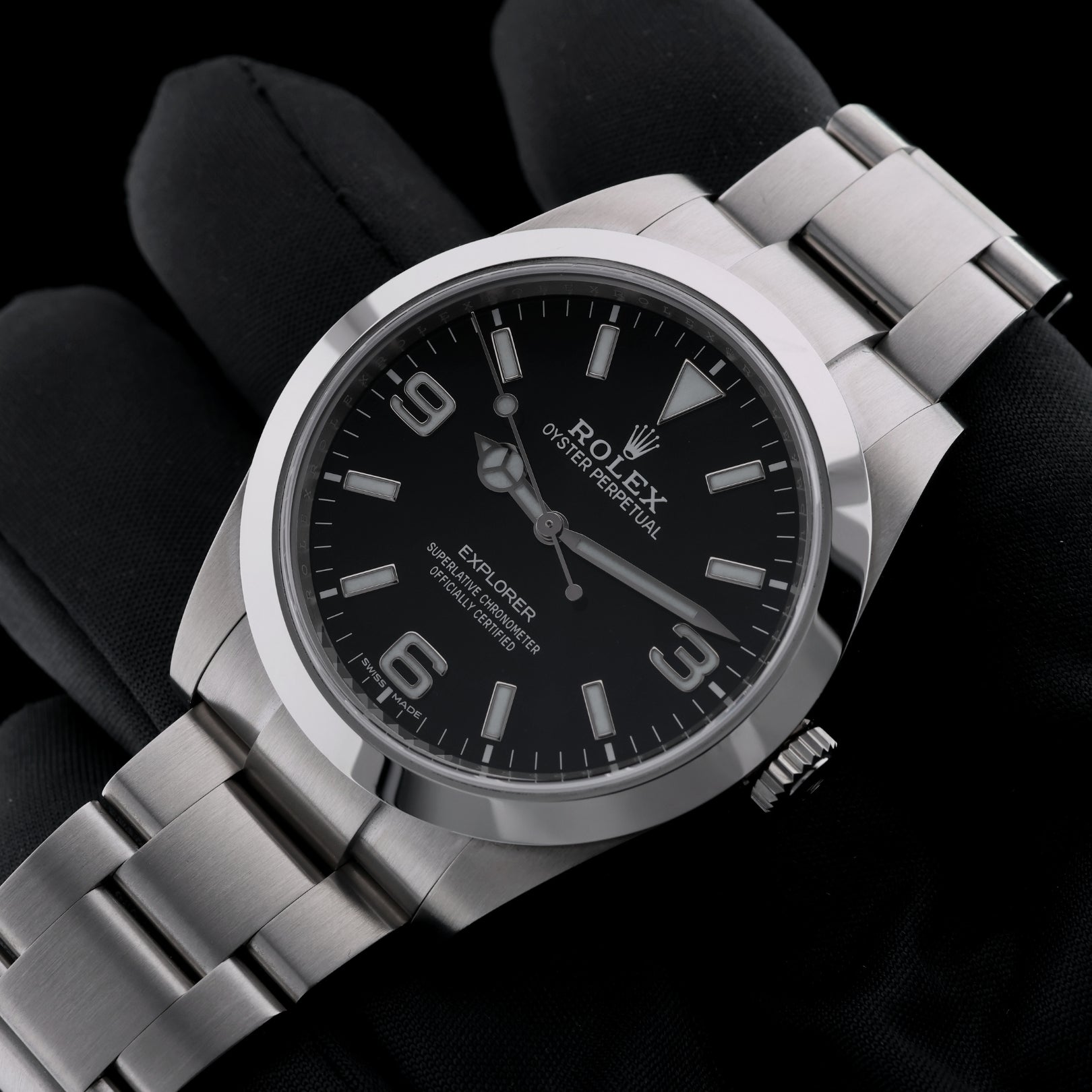 Rolex Explorer 39mm, Ref. 214270, Aktuelle Karte, 2020\LC100, Erstkaufrechnung DE, B+P - LUXUHRIA