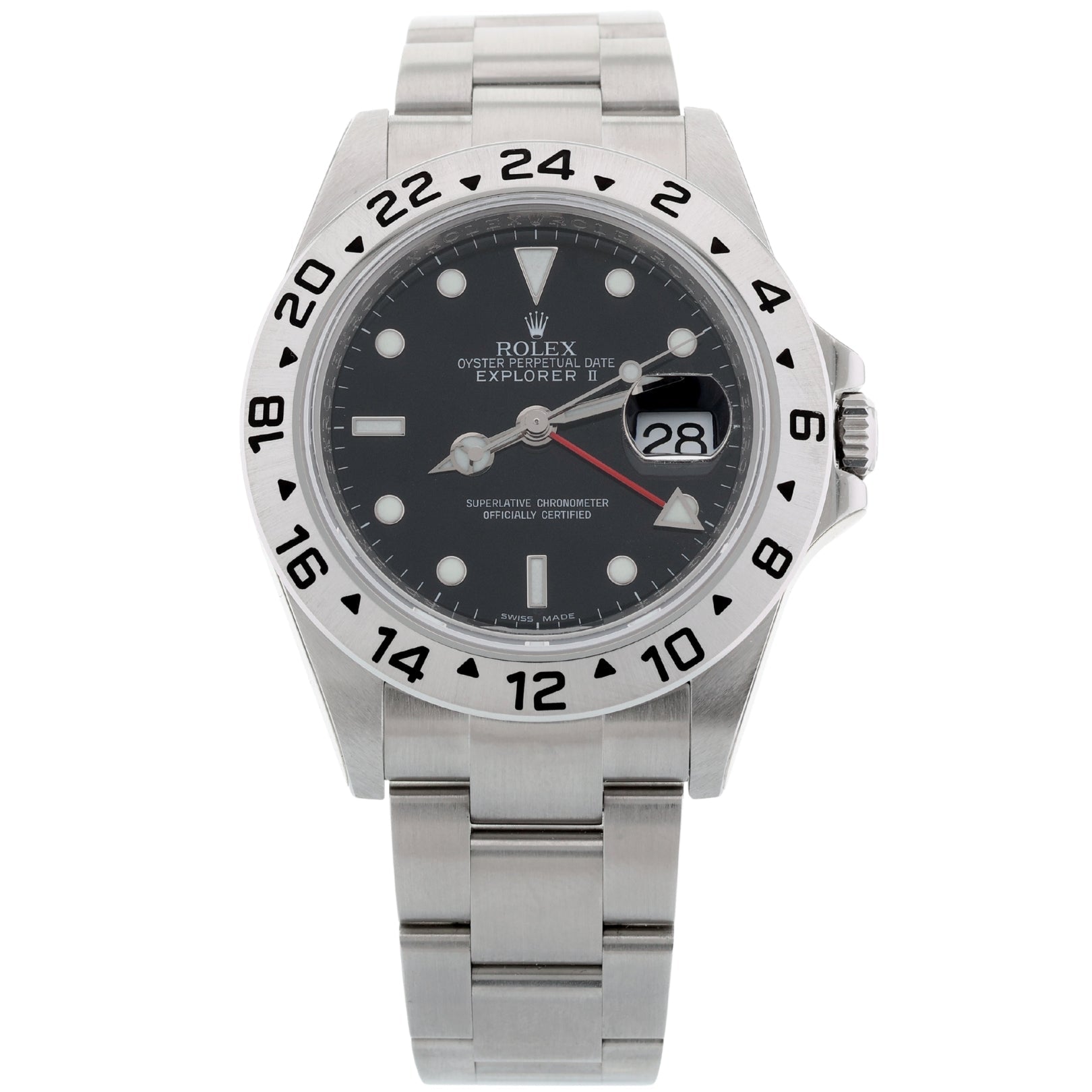 Rolex Explorer II, Black Dial, Fullsticker, Ref. 16570, 09 - 2010, B+P - LUXUHRIA
