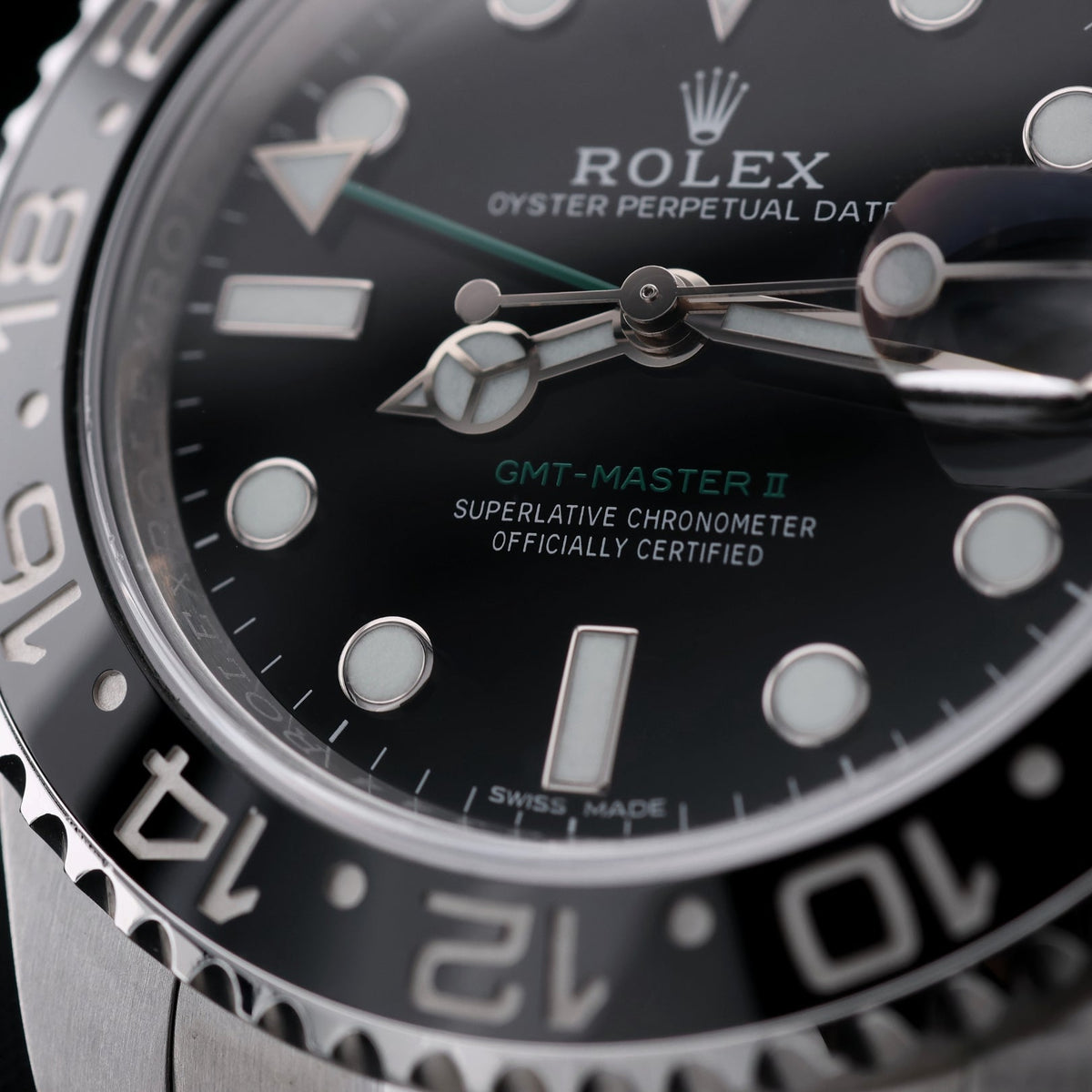 Rolex GMT-Master II 40mm, Schwarz, LC100, Ref. 116710LN, 04-2018, B+P - LUXUHRIA