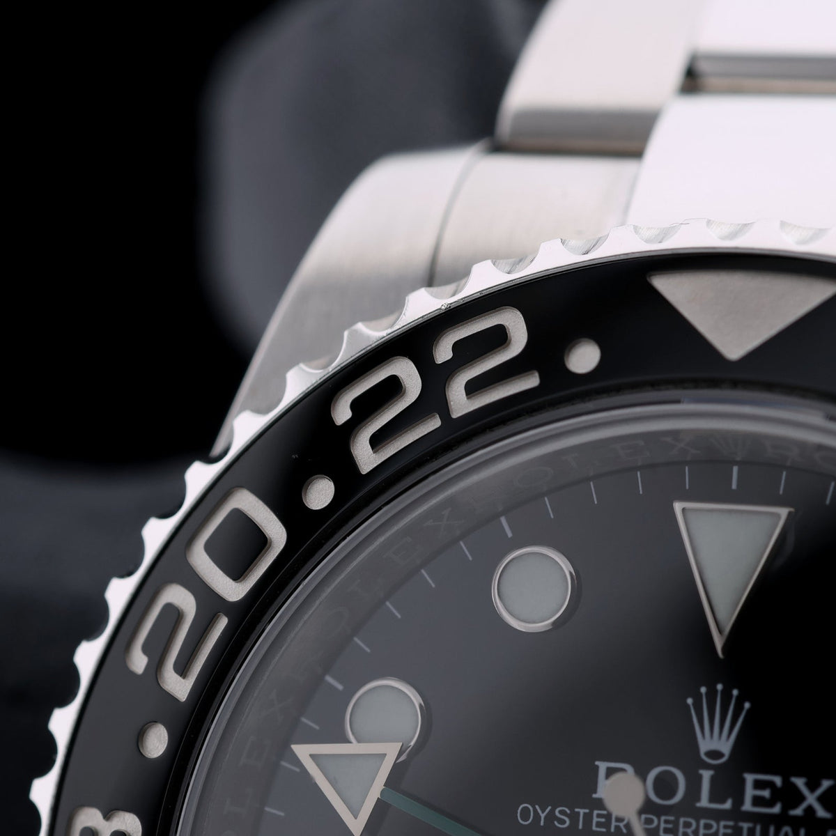 Rolex GMT-Master II 40mm, Schwarz, LC100, Ref. 116710LN, 04-2018, B+P - LUXUHRIA