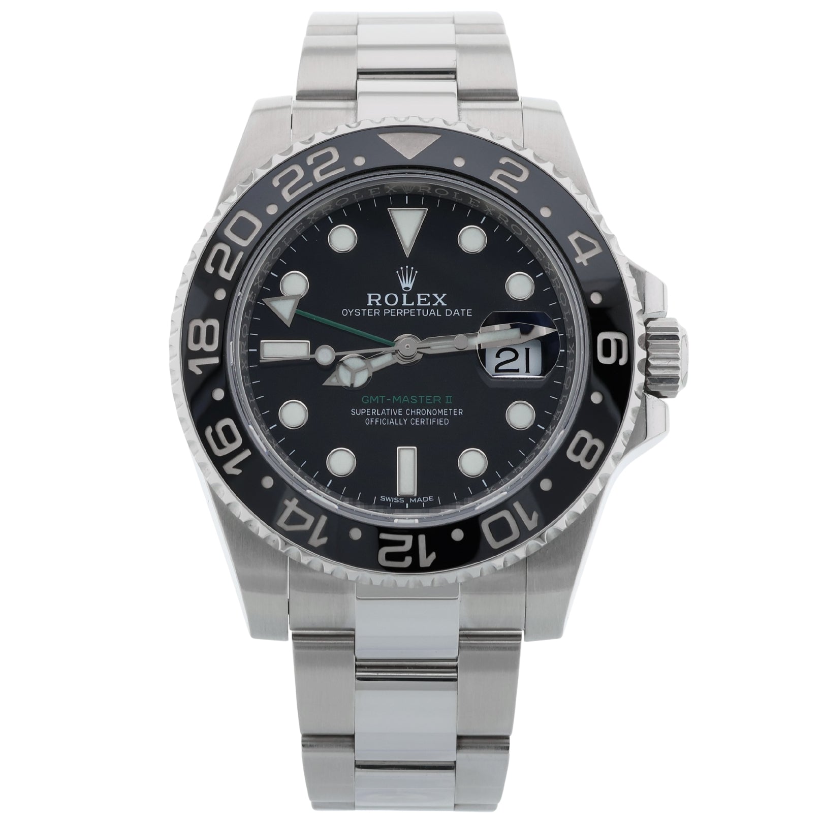Rolex GMT Master II 40mm, Schwarz, Ref. 116710LN, LC100\11 - 2019\DE, B+P - LUXUHRIA