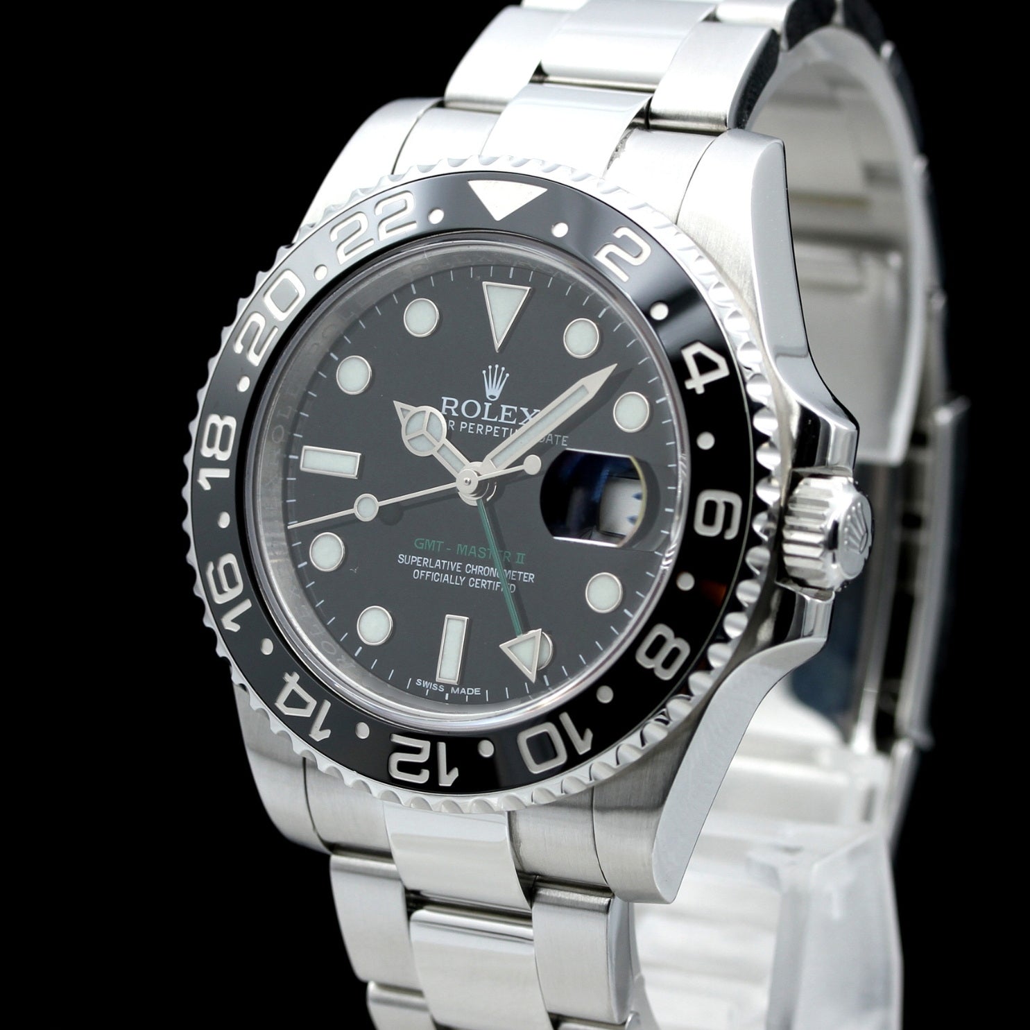 Rolex GMT Master II 40mm, Schwarz, Ref. 116710LN, LC100\12 - 2018\DE, B+P - LUXUHRIA