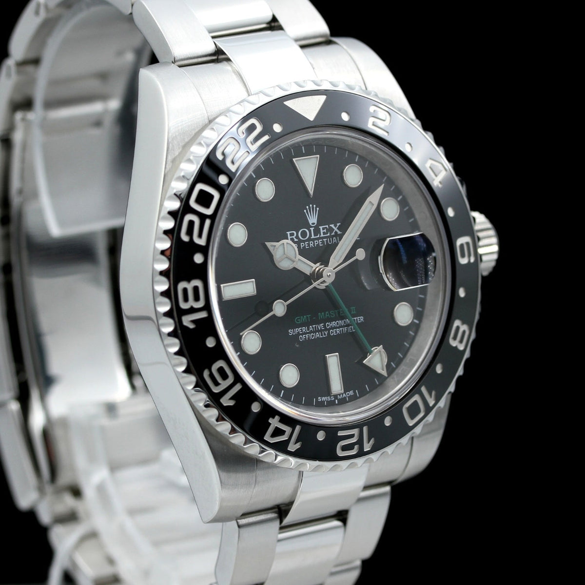 Rolex GMT Master II 40mm, Schwarz, Ref. 116710LN, LC100\12 - 2019\DE, B+P - LUXUHRIA