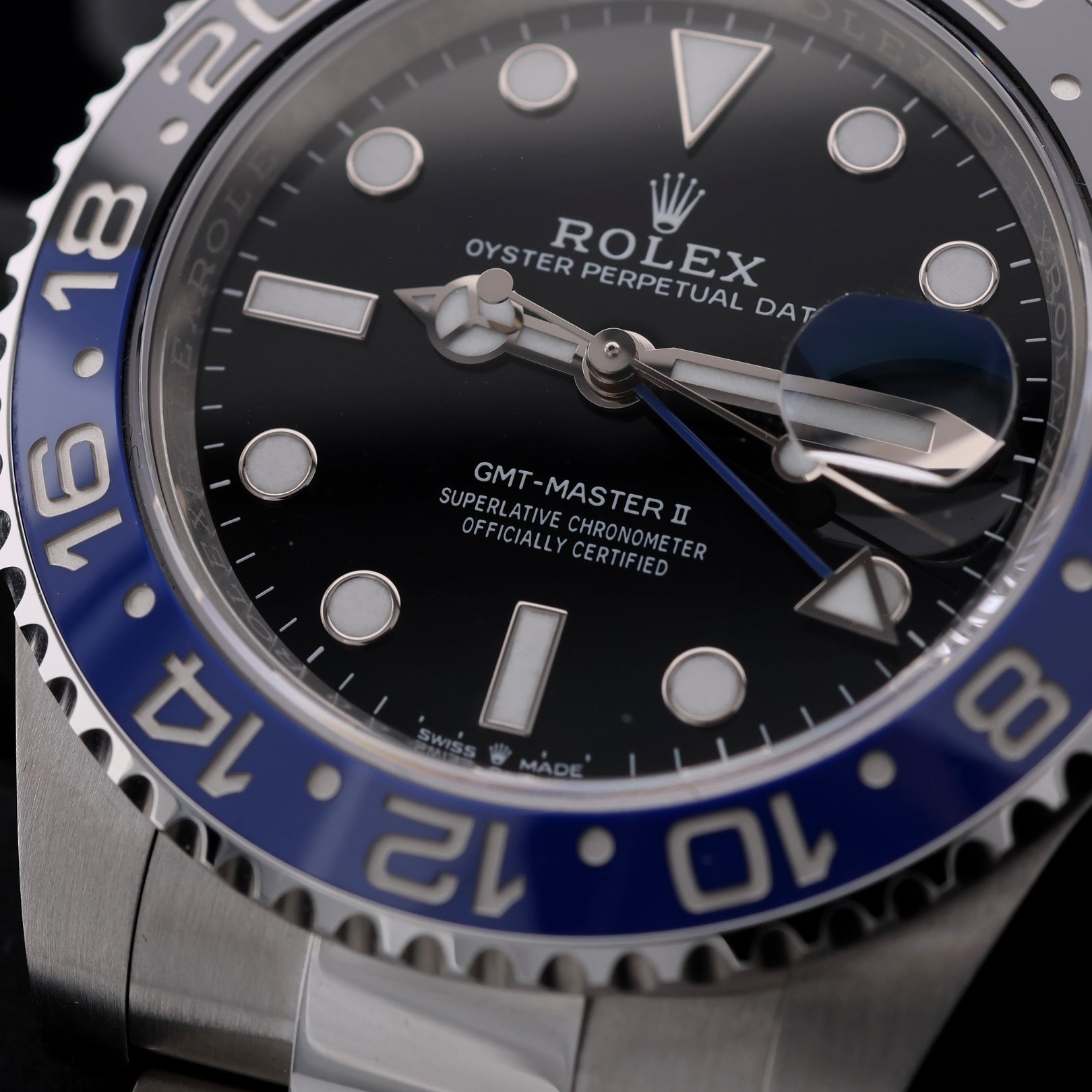 Rolex GMT Master II, "Batman", Oyster, Ref. 126710BLNR, 11 - 2024, B+P - LUXUHRIA