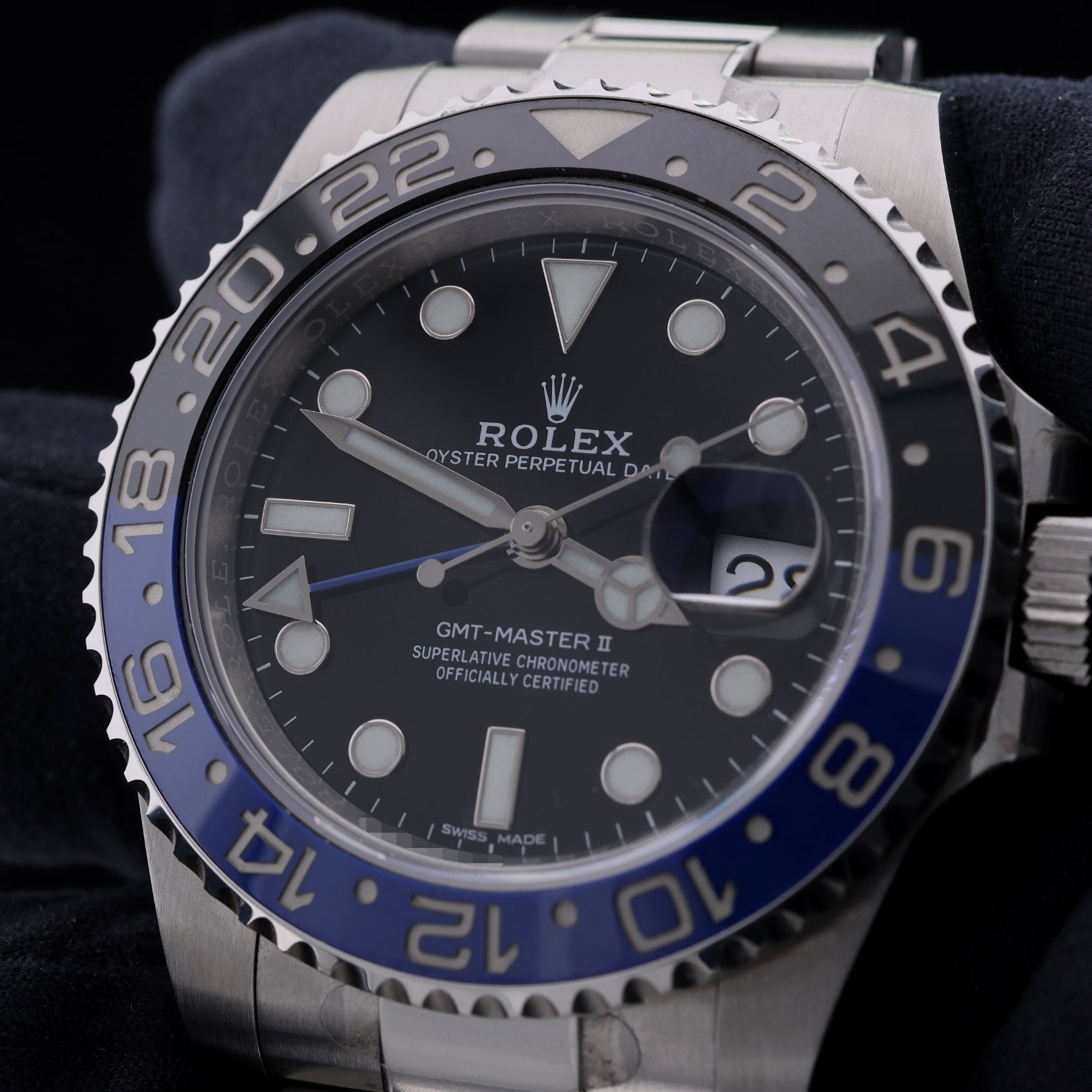 Rolex GMT Master II, "Batman", Stickers, LC100, Ref. 116710BLNR, 05-2017, B+P - LUXUHRIA