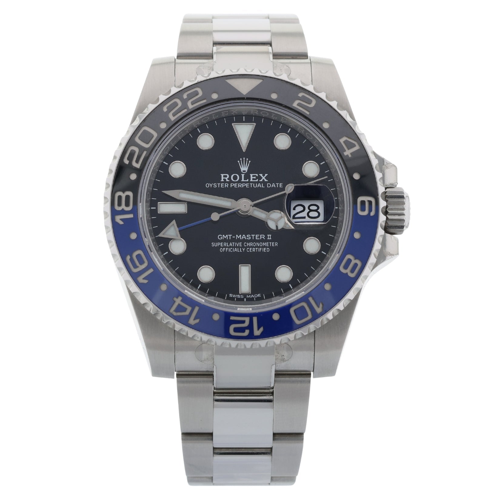 Rolex GMT Master II, "Batman", Stickers, LC100, Ref. 116710BLNR, 05-2017, B+P - LUXUHRIA